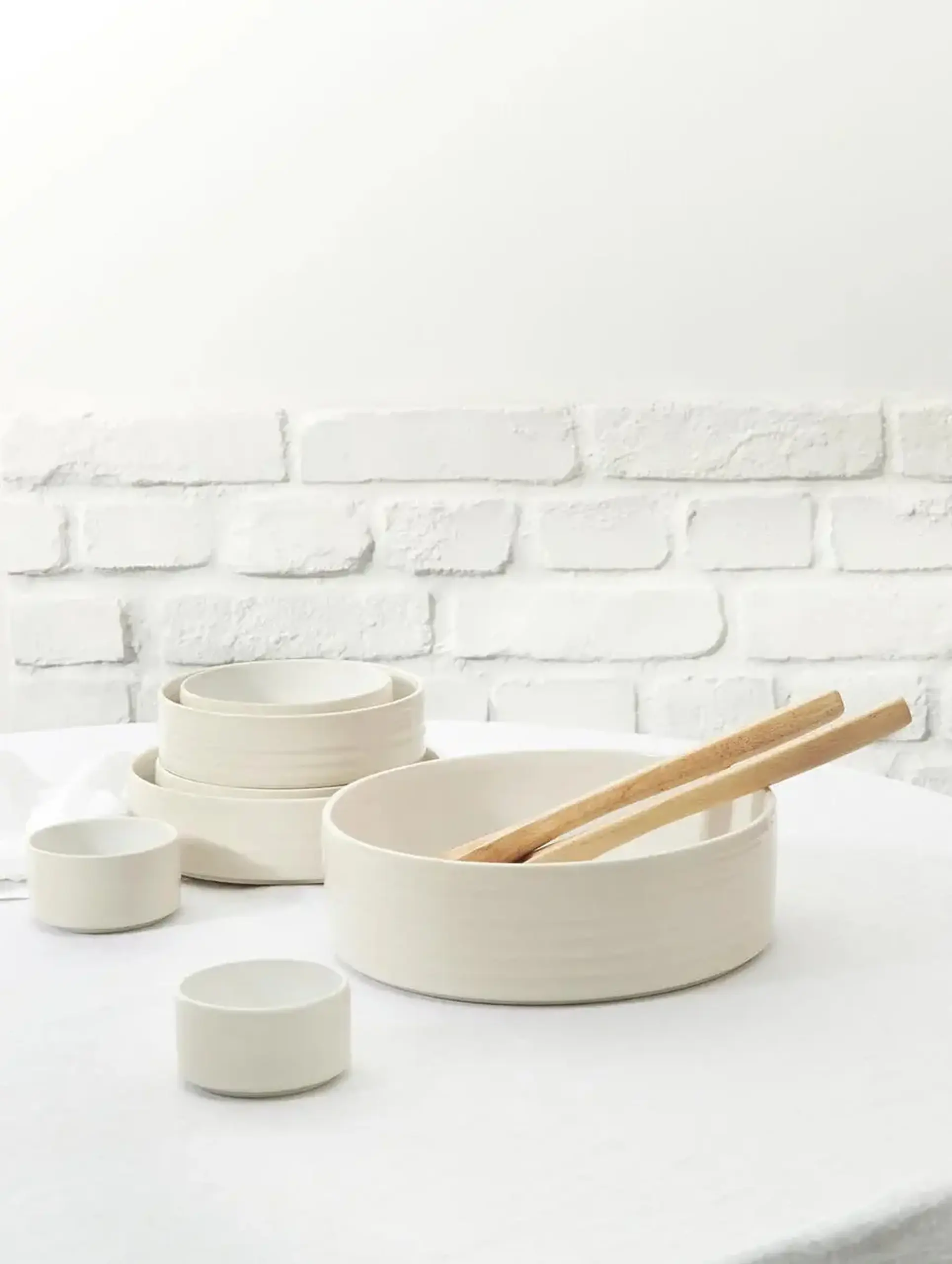 Bol pentru salata 25cm Re:glaze, Sparkling White