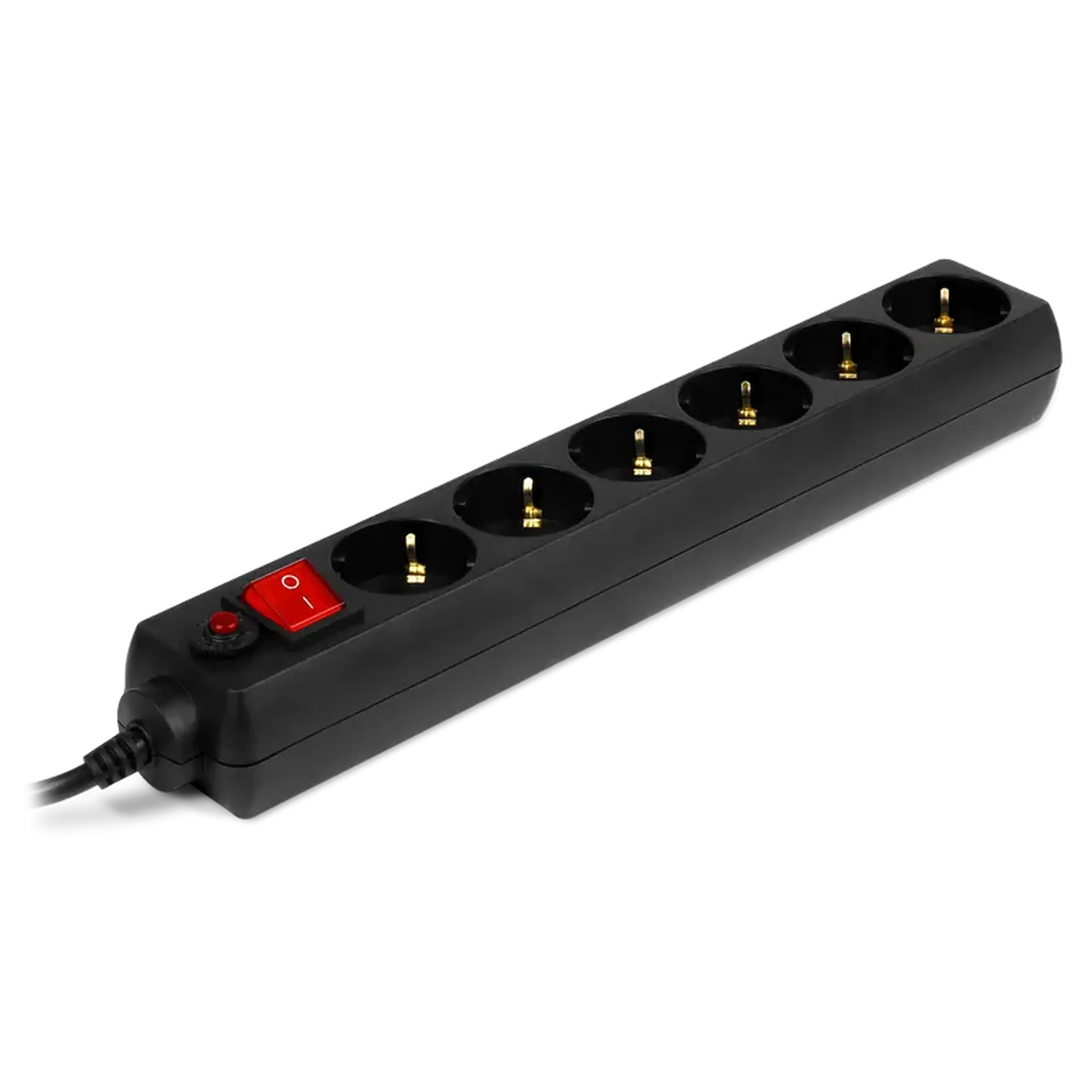 Prelungitor electric SVEN Optima, 6 Prize, 5m, Negru