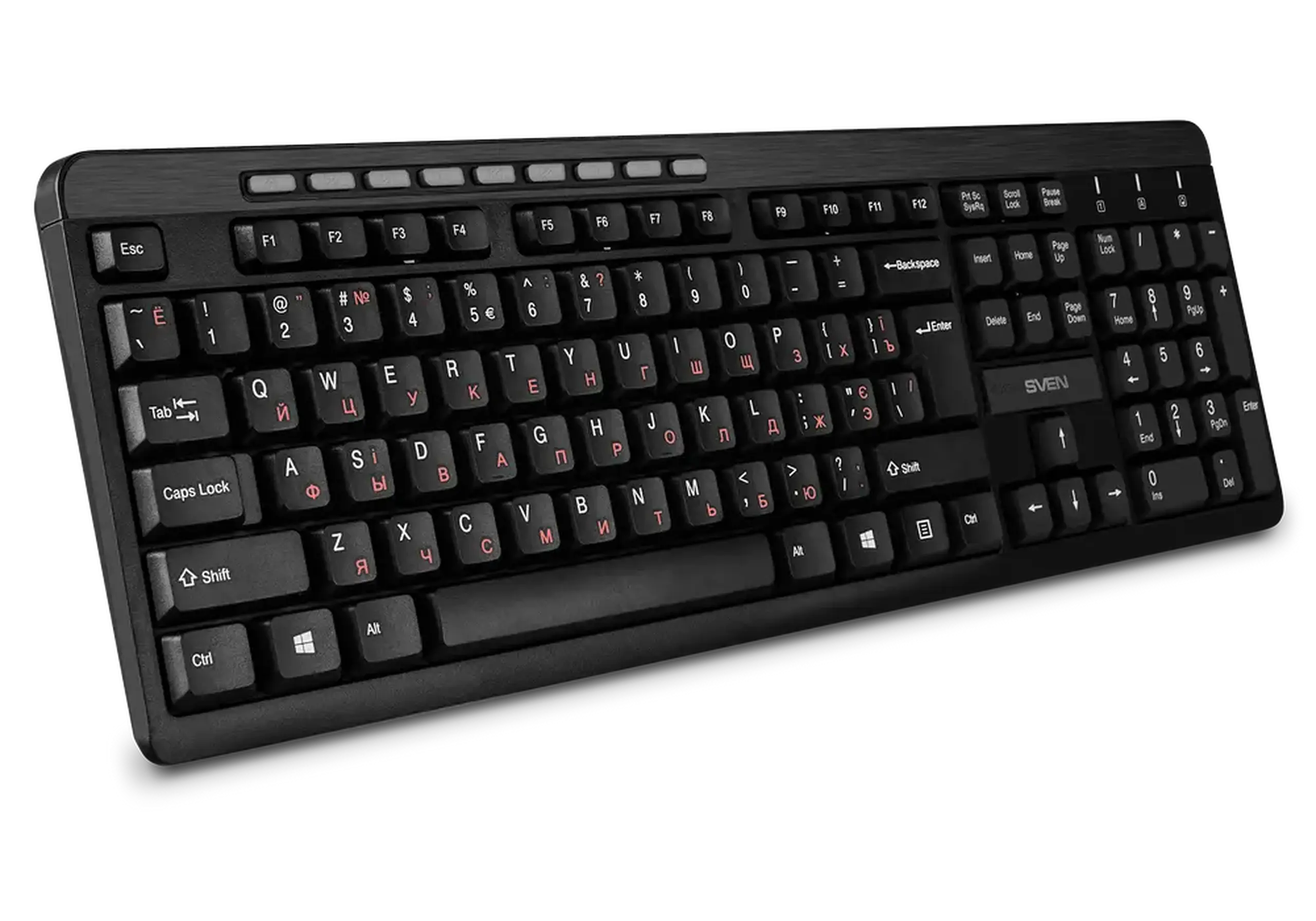 Set Tastatură + Mouse SVEN KB-C3400W, Fără fir, Negru