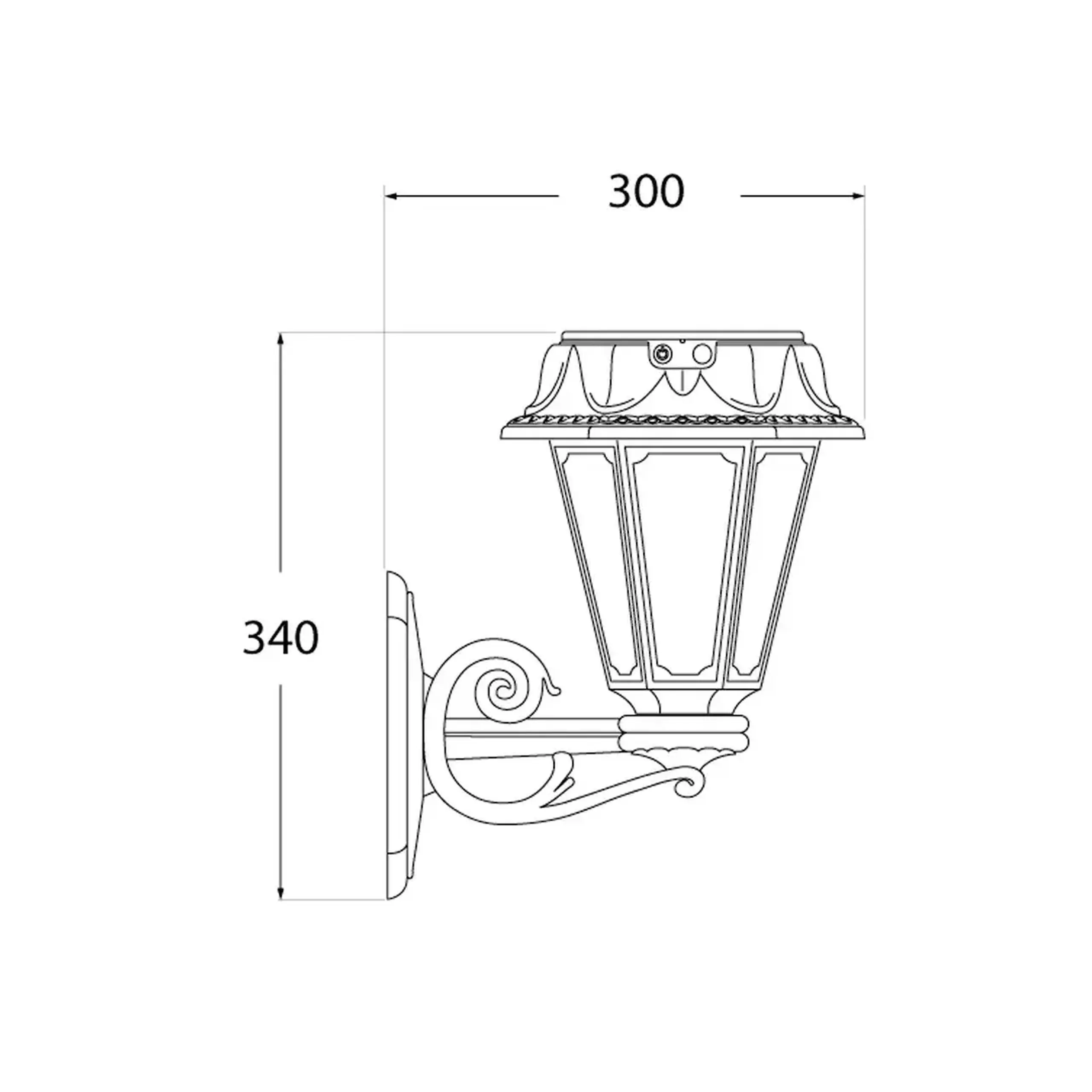 Corp de iluminat LED cu panou solar BISSO/ROSETTA 2 W 340 x 150 mm 280 lm 5 V IP55 Fumagalli