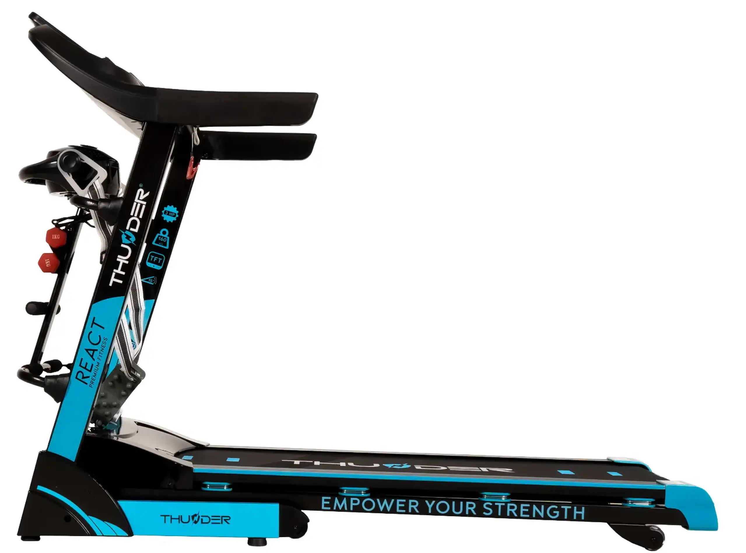 Banda de alergare electrica THUNDER REACT-DS-BLACK