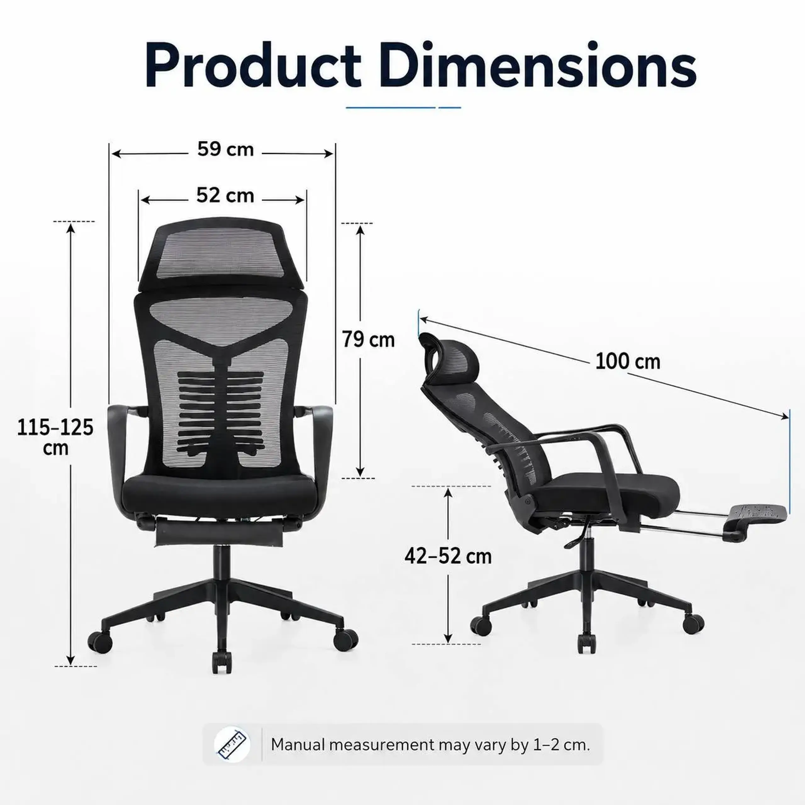 Fotoliu de birou ergonomic Nex Home Confort Black