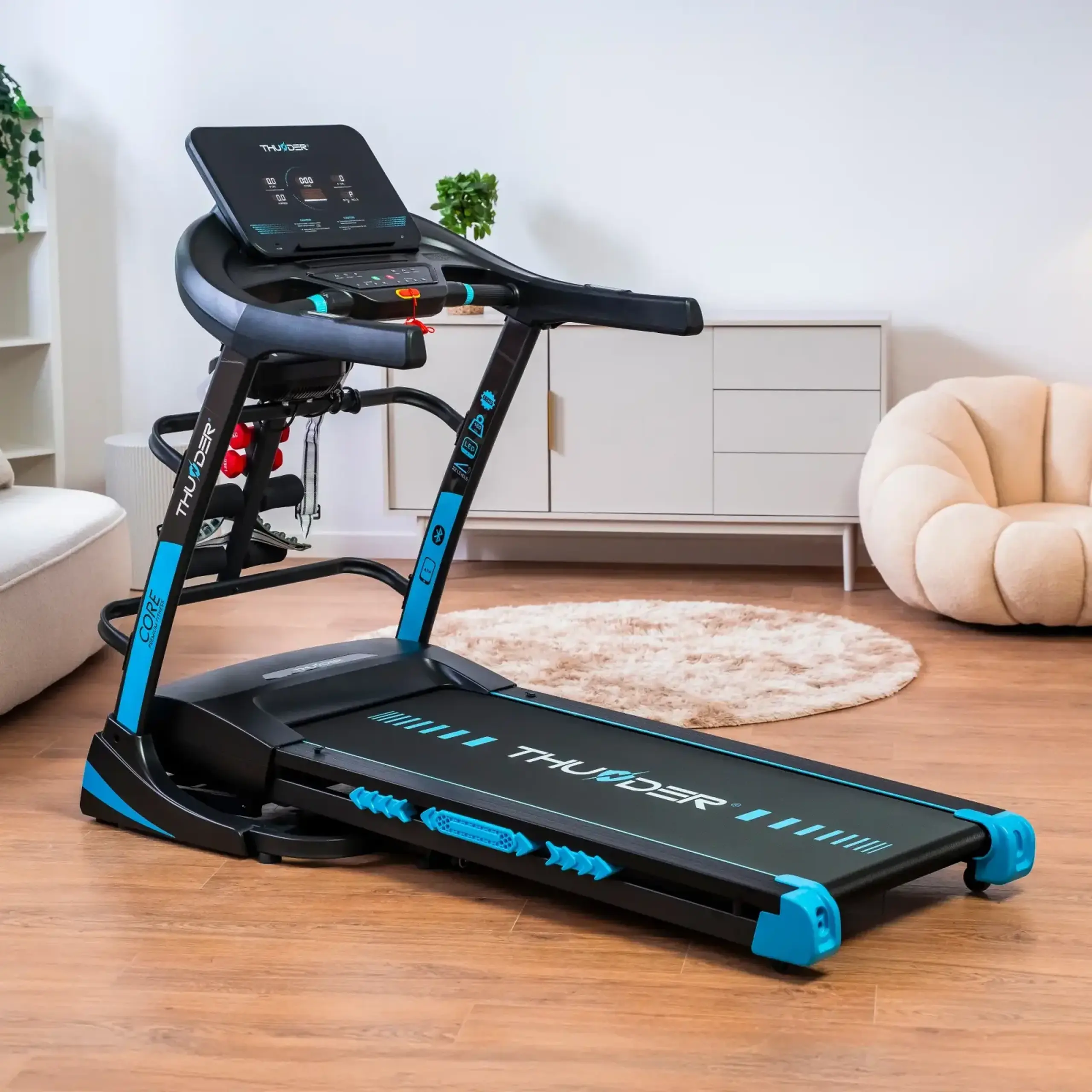 Banda de alergare electrica THUNDER CORE-DS-BLACK