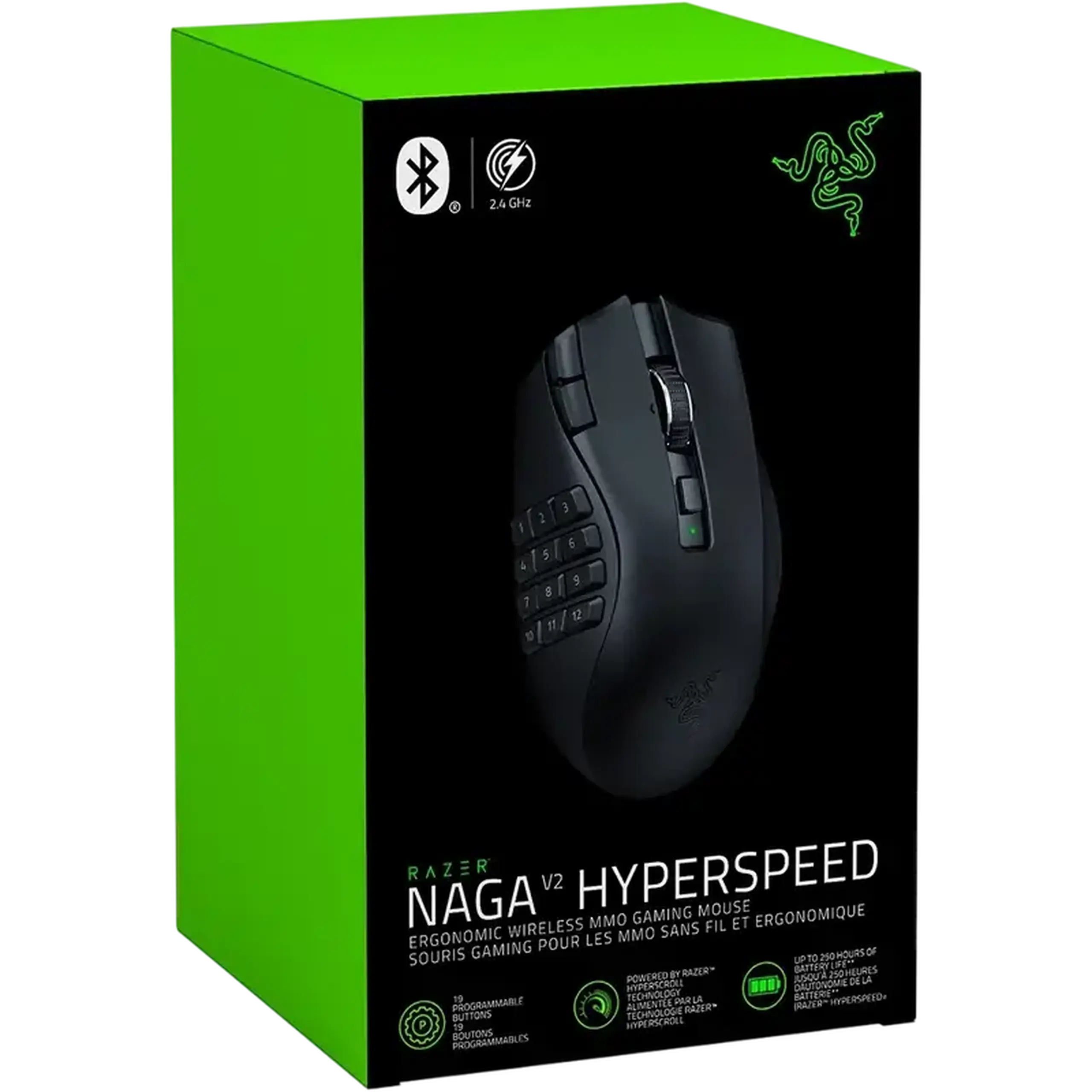 Mouse Wireless Razer Razer Naga V2, Negru