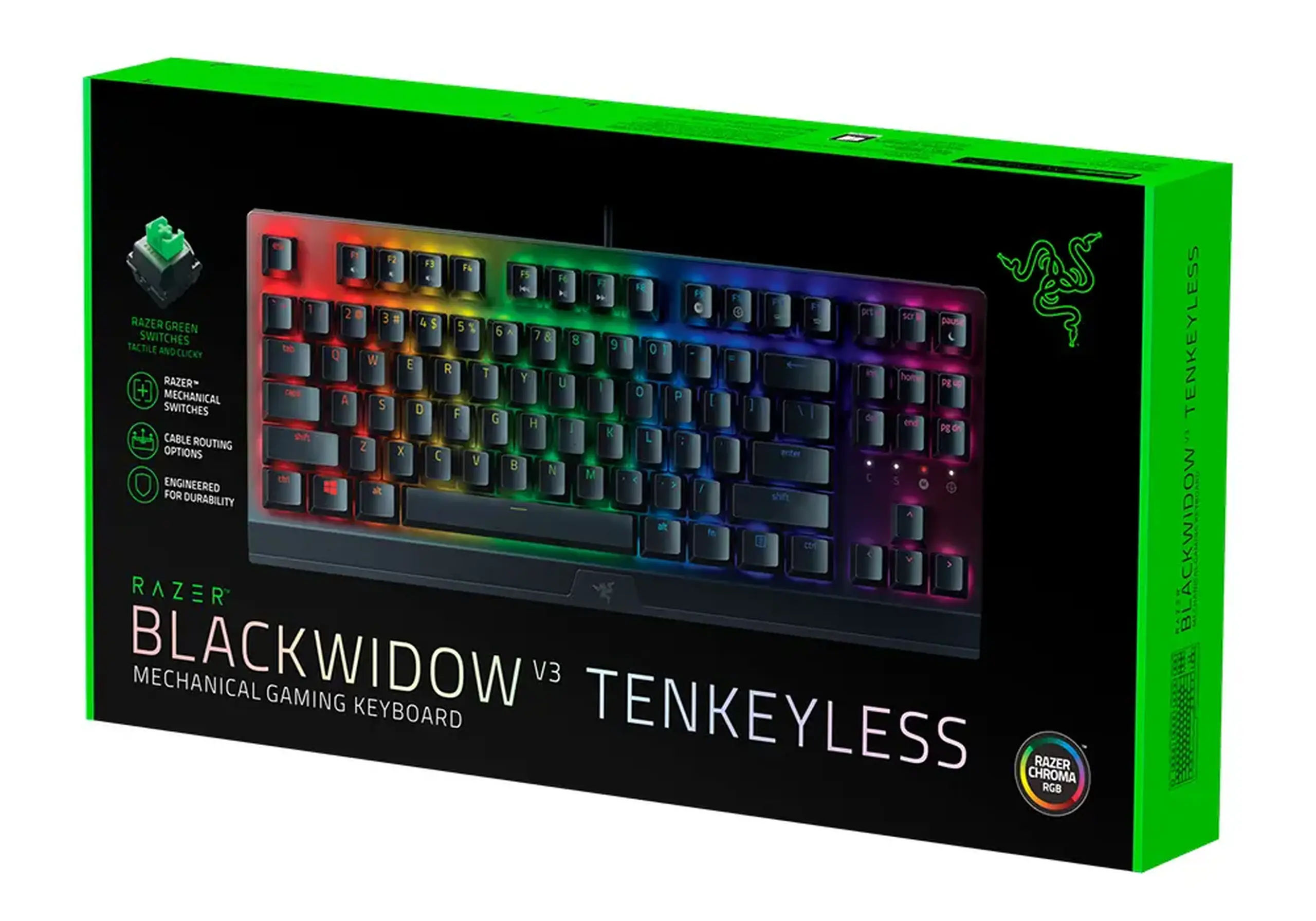 Tastatură RAZER Blackwidow V3 Tenkeyless, Cu fir, Negru