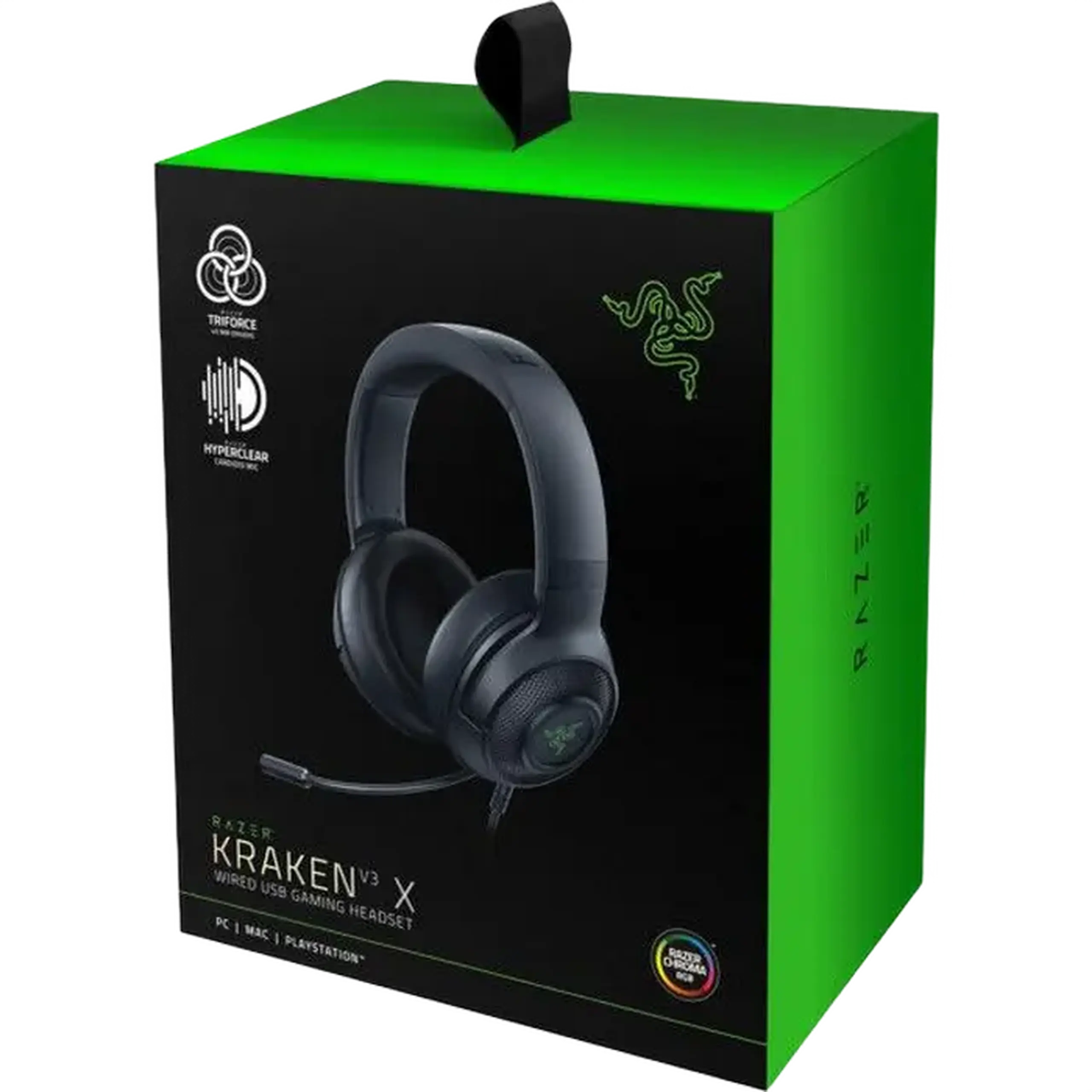 Căști gaming RAZER Kraken V3 X, USB, Negru