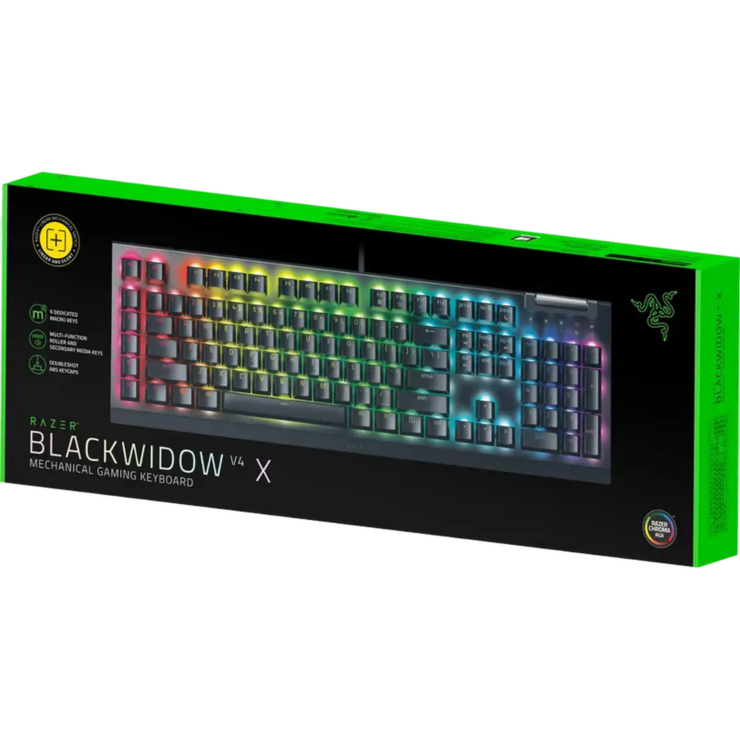 Tastatură Razer BlackWidow V4, Cu fir, Negru