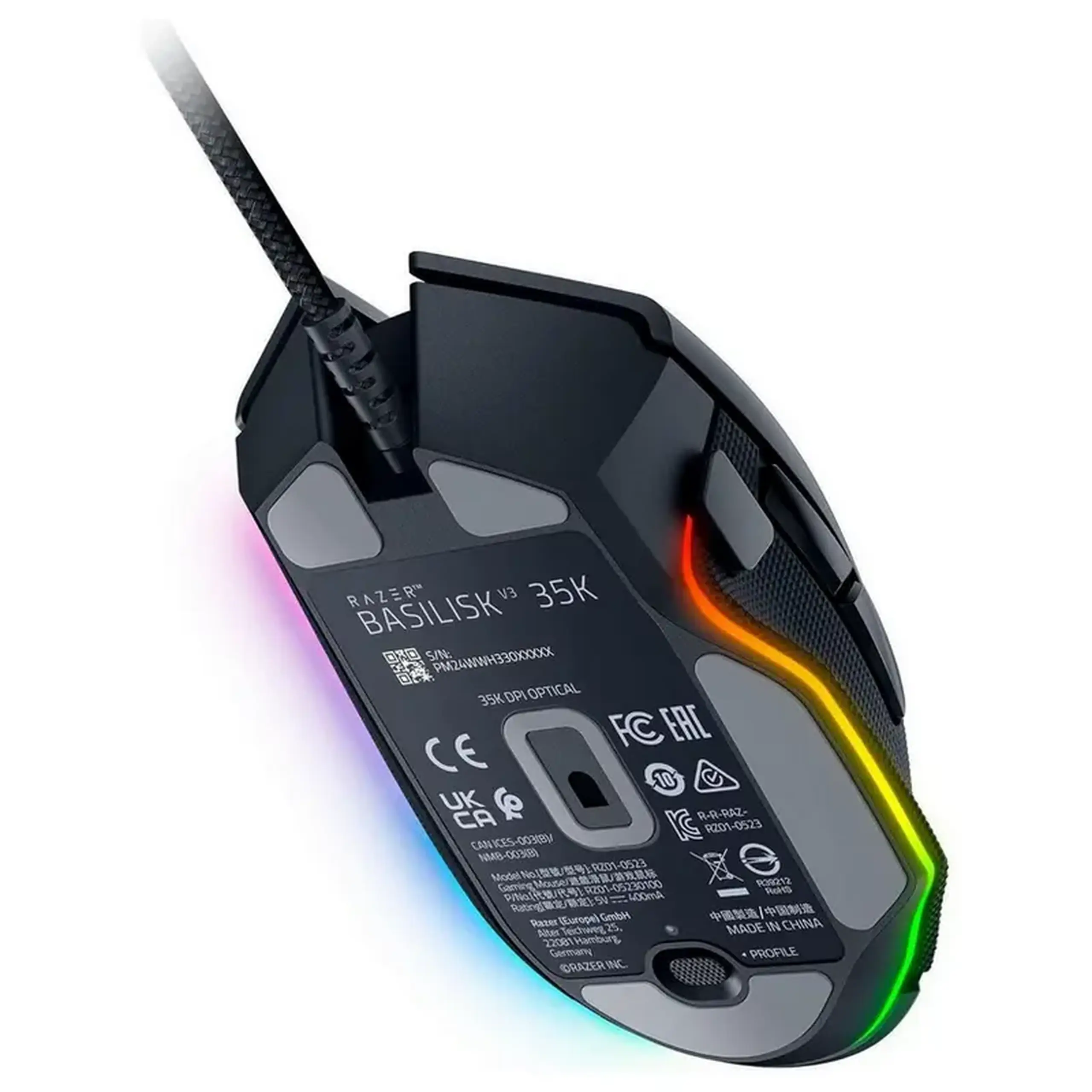 Gaming Mouse Razer Basilisk V3 35K, Negru