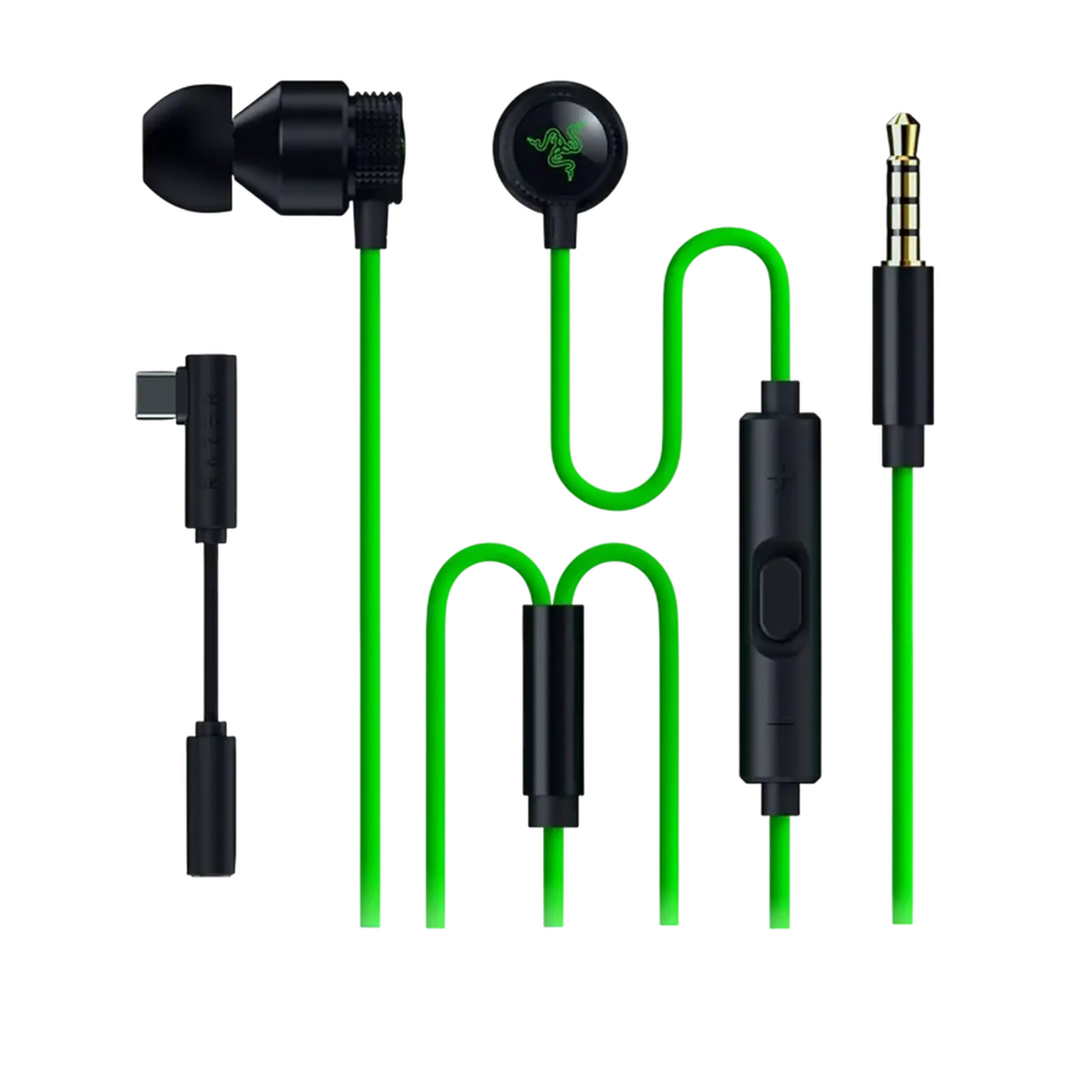 Căști gaming Razer Hammerhead V3, Cu fir, Negru