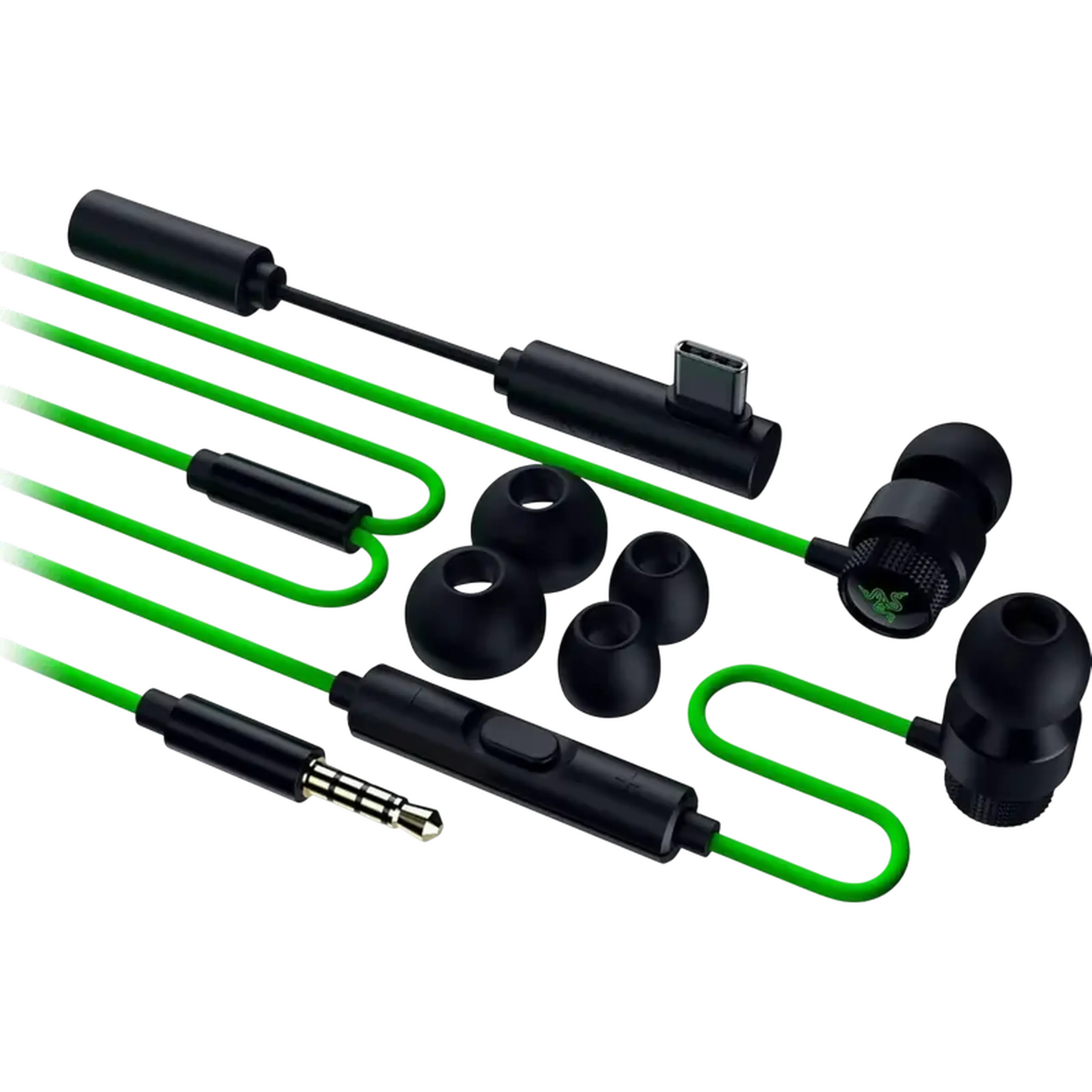 Căști gaming Razer Hammerhead V3, Cu fir, Negru