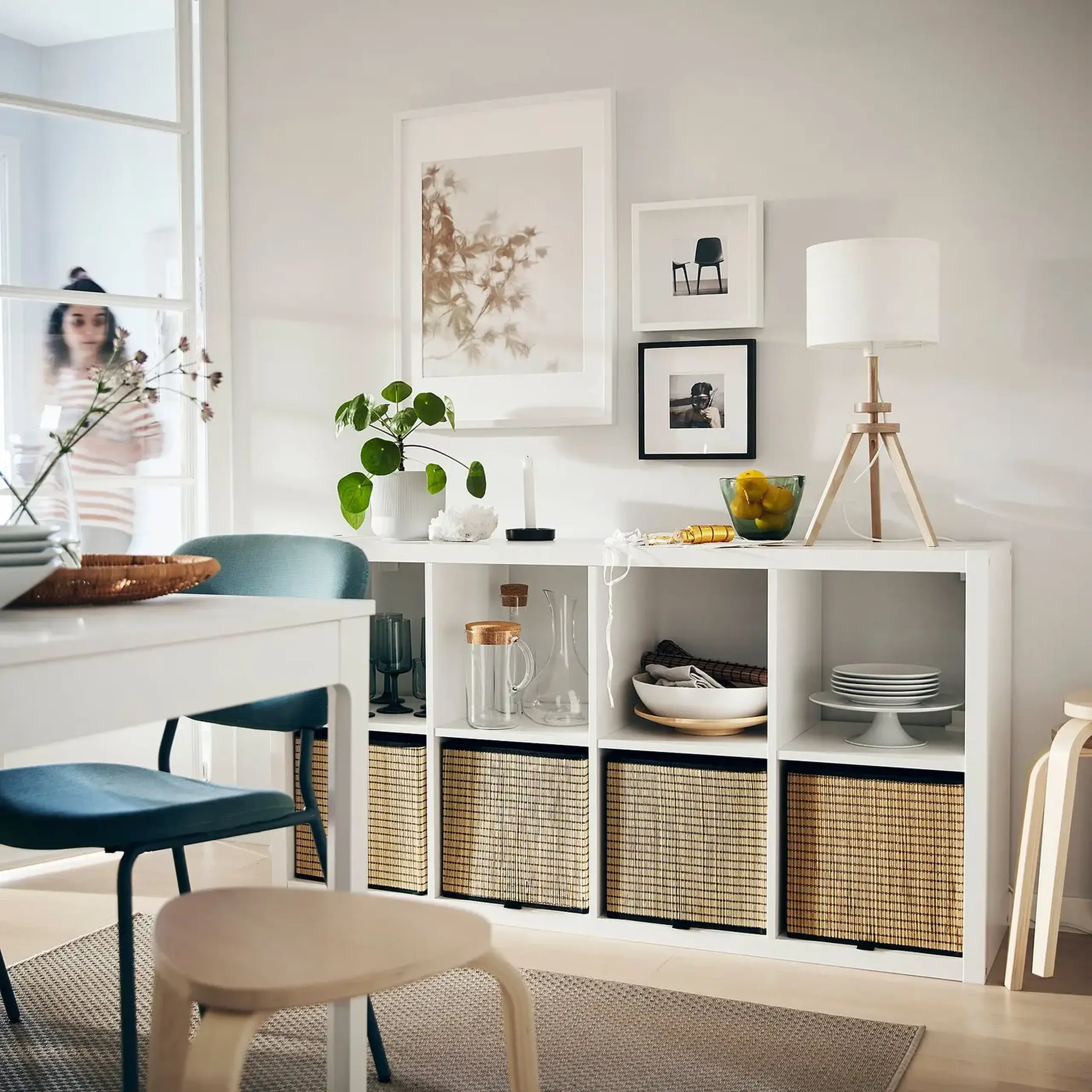 IKEA KALLAX Etajera, alb, 77x147 cm
