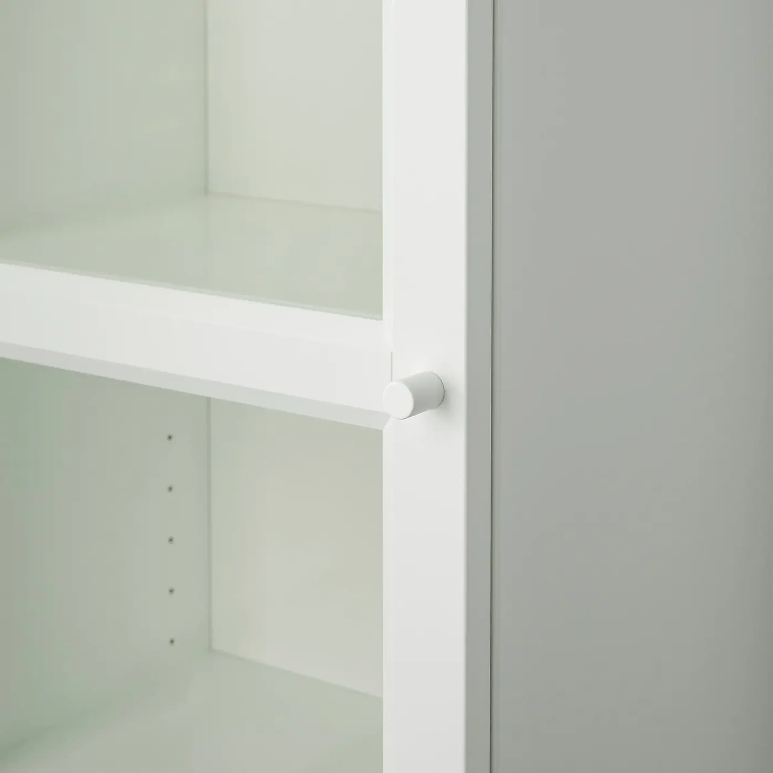 IKEA BILLY / OXBERG Biblioteca+usa sticla, alb/sticla, 40x30x202 cm