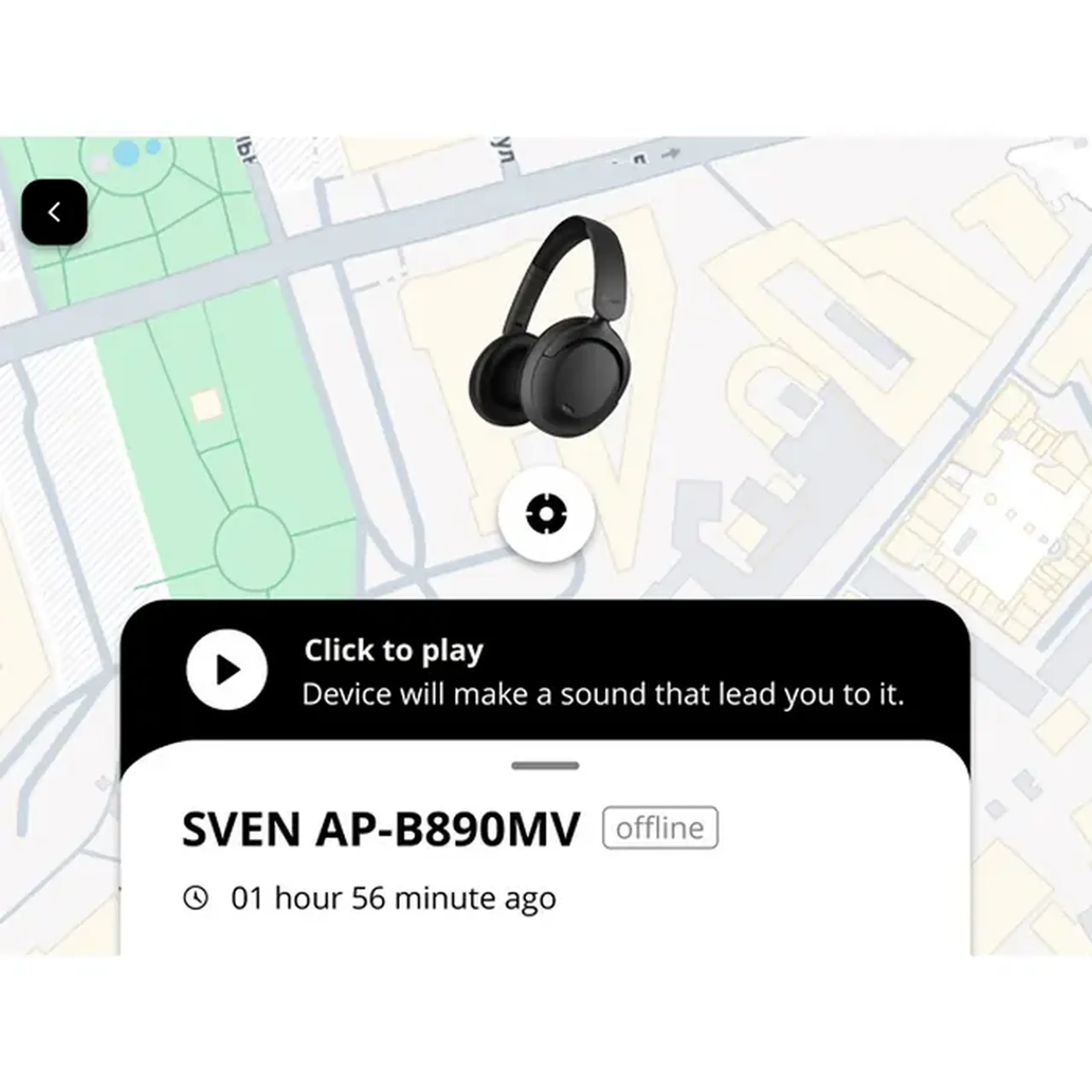Căști SVEN AP-B890MV, Negru