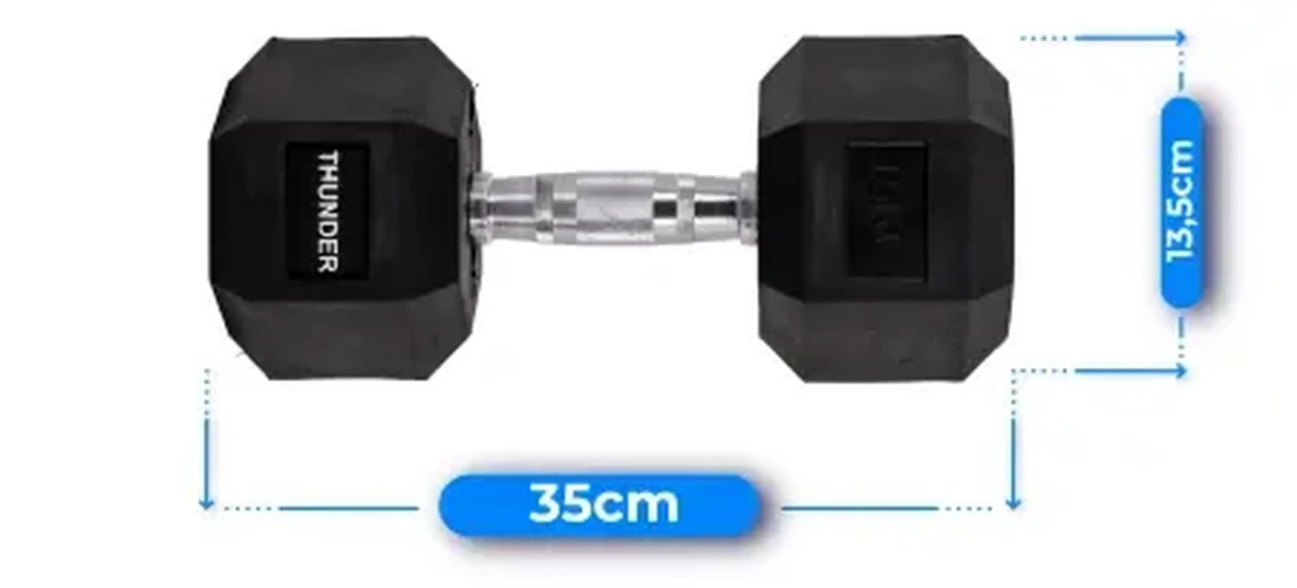 Gantera HEXAGONAL DUMBBELLS Thunder 15KG