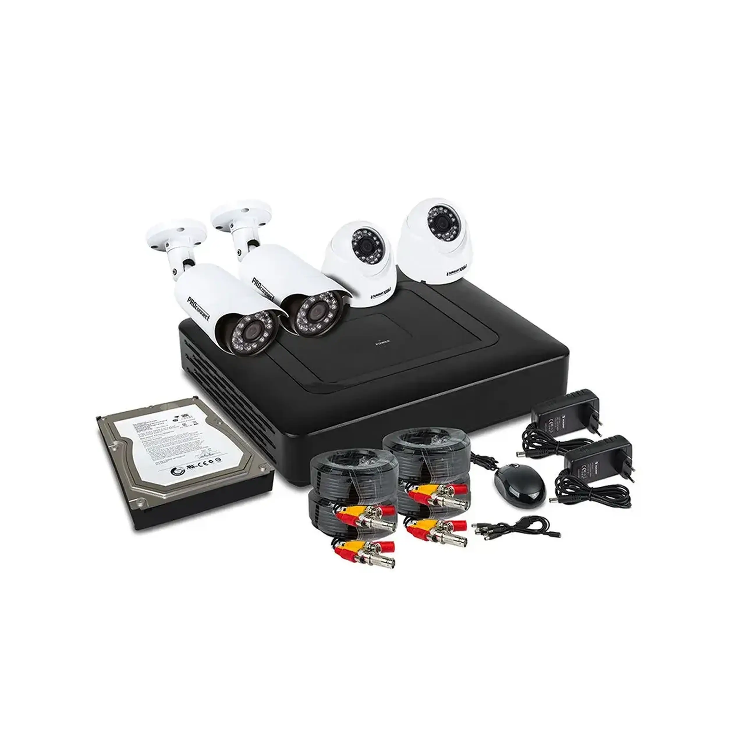 Set de supraveghere video PROCONNECT IP53 Interior/Exterior Rexant