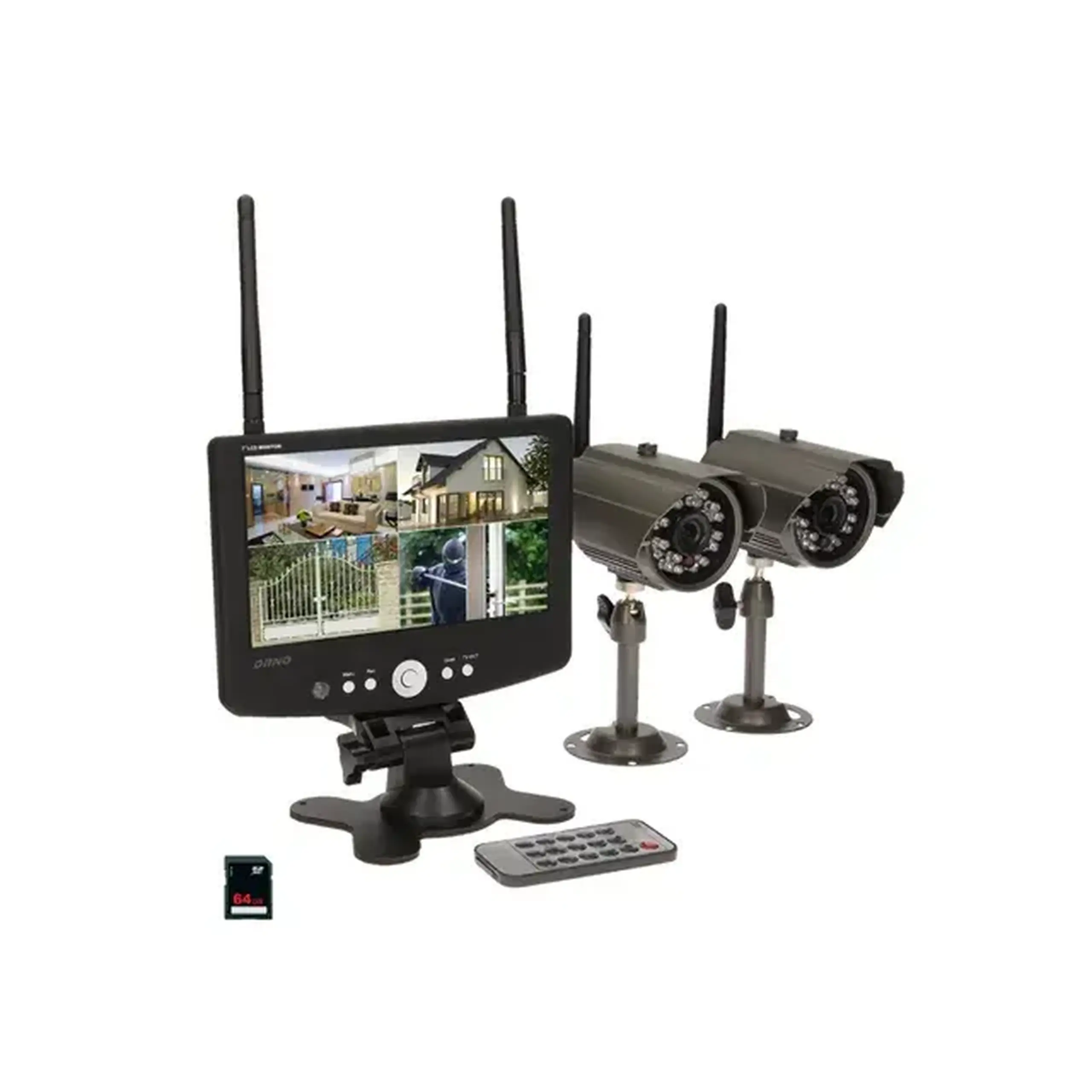 Sistem de supraveghere video wireless 4 canale ORNO ORMTJE1801 IP65