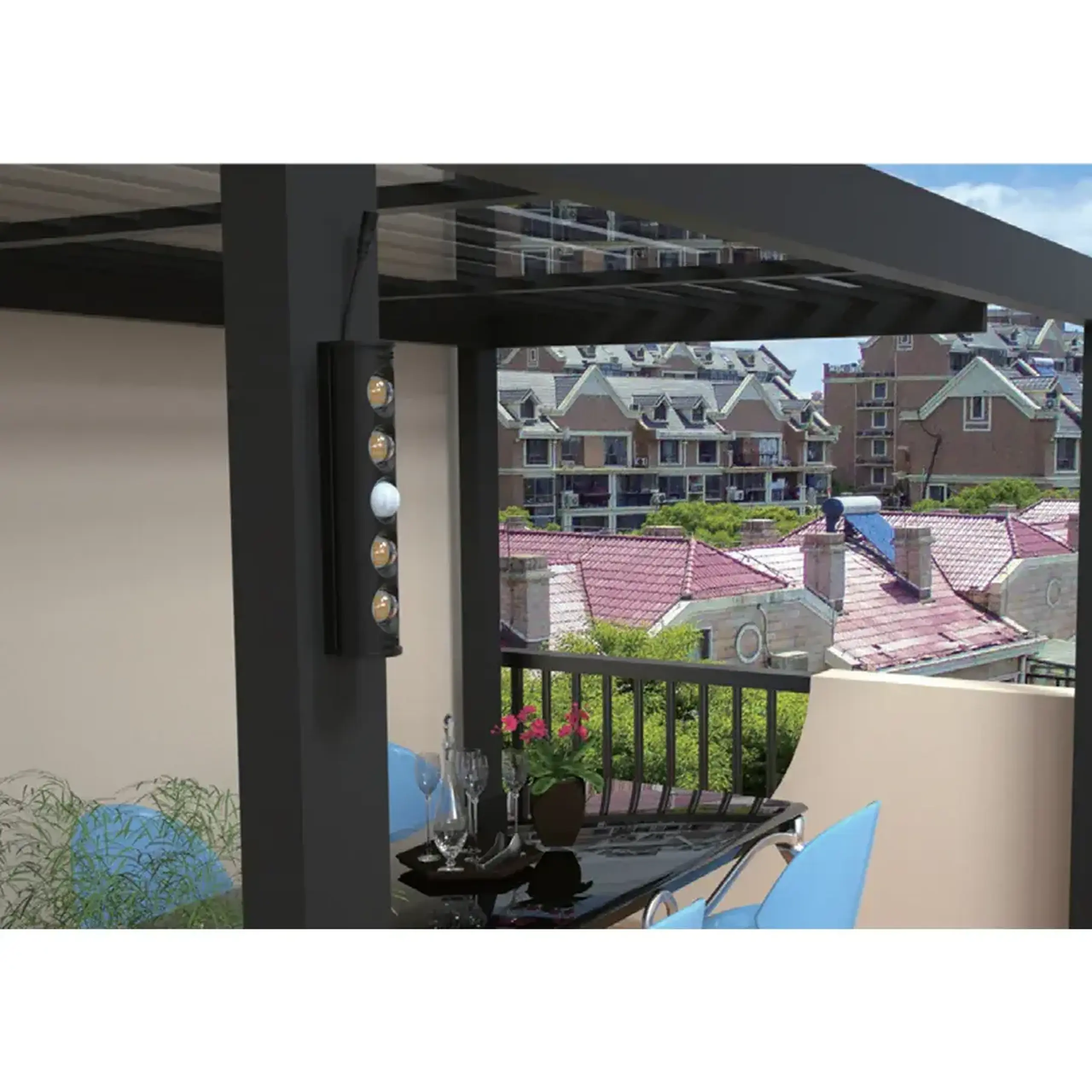 Felinar LED cu baterie solară Elmos LSD-SSL-8W 8 W 4200 K 950 lm IP65