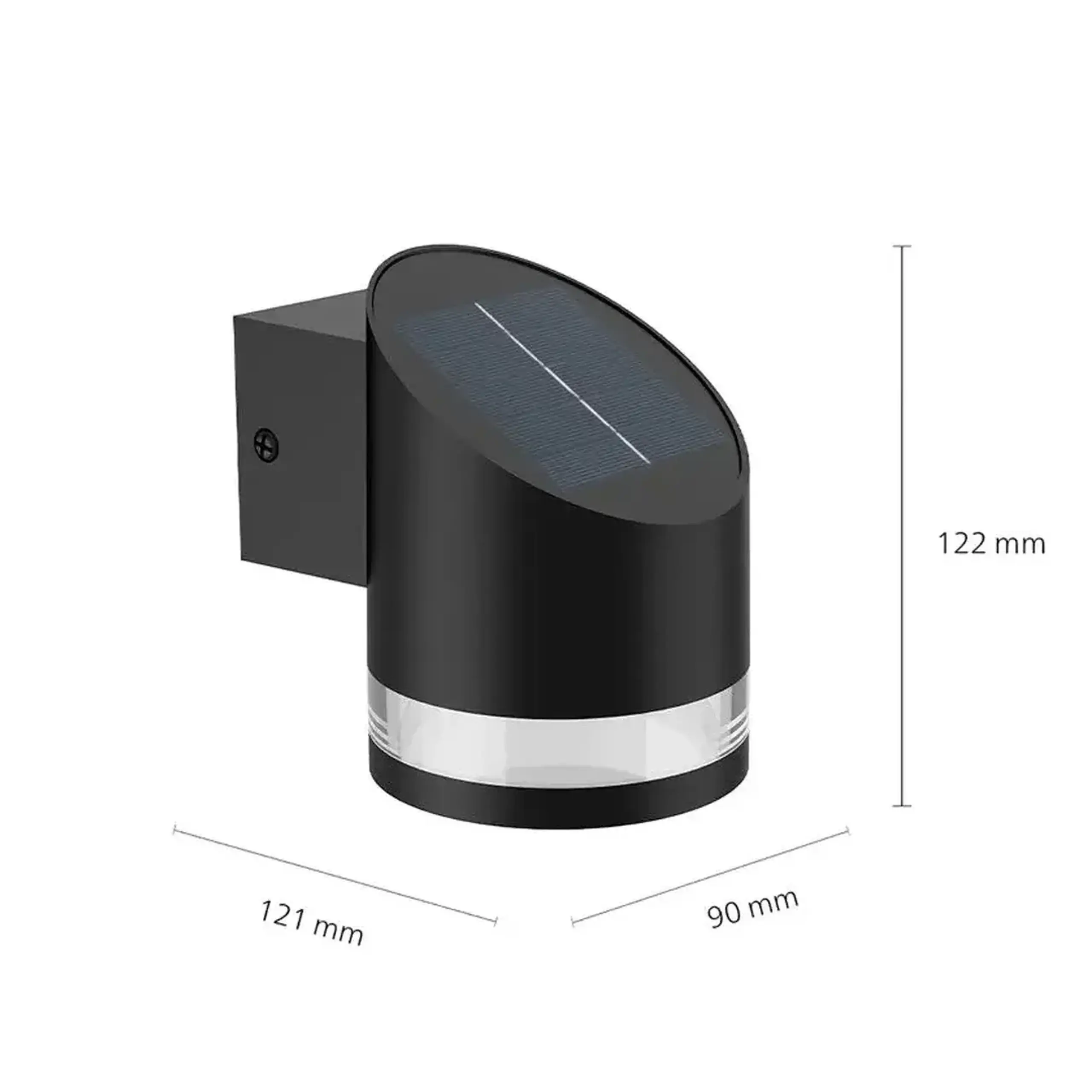 Corp de iluminat LED cu panou solar FYVE 1.5 W 2700 K IP44