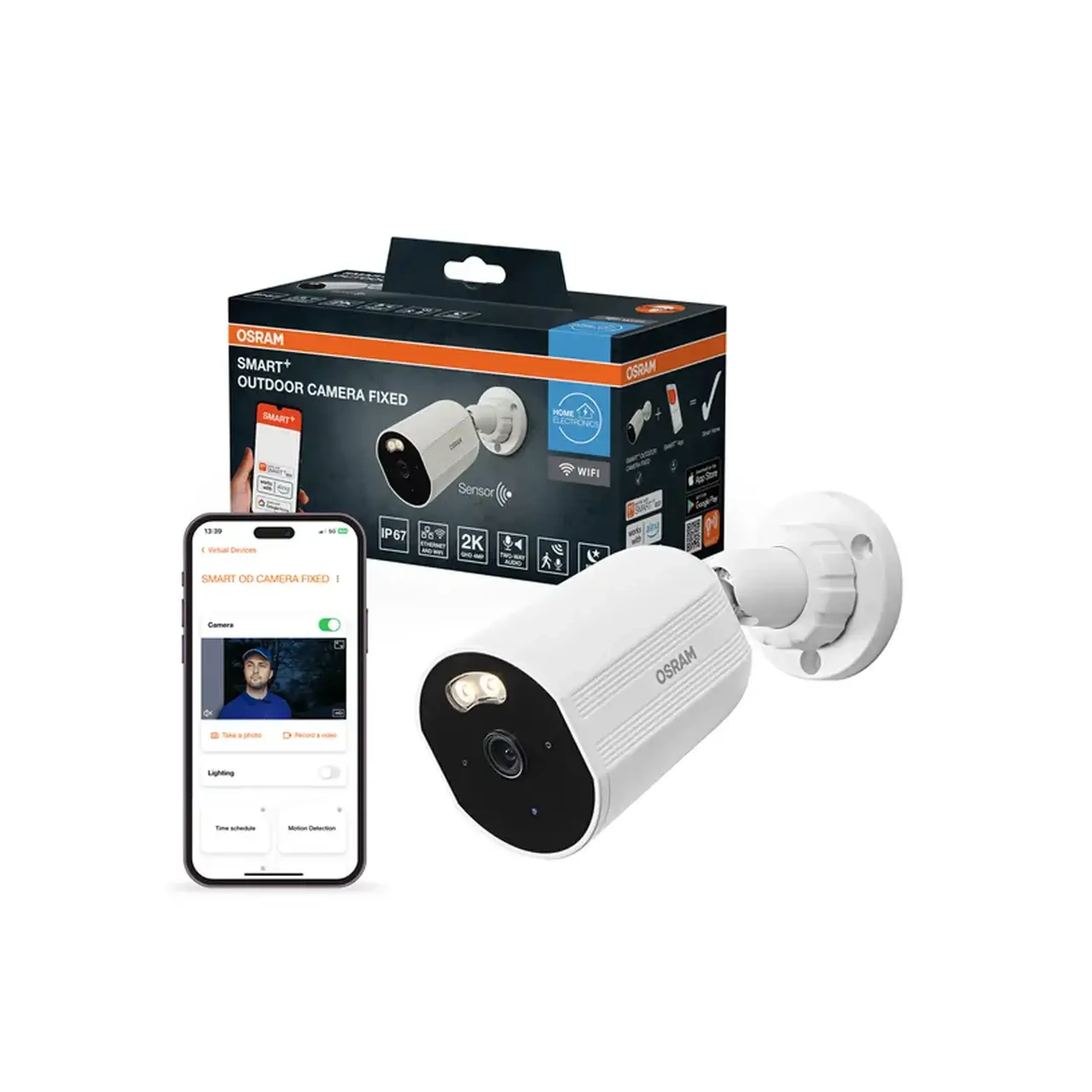 Cameră de supraveghere video IP67 Exterior OSRAM
