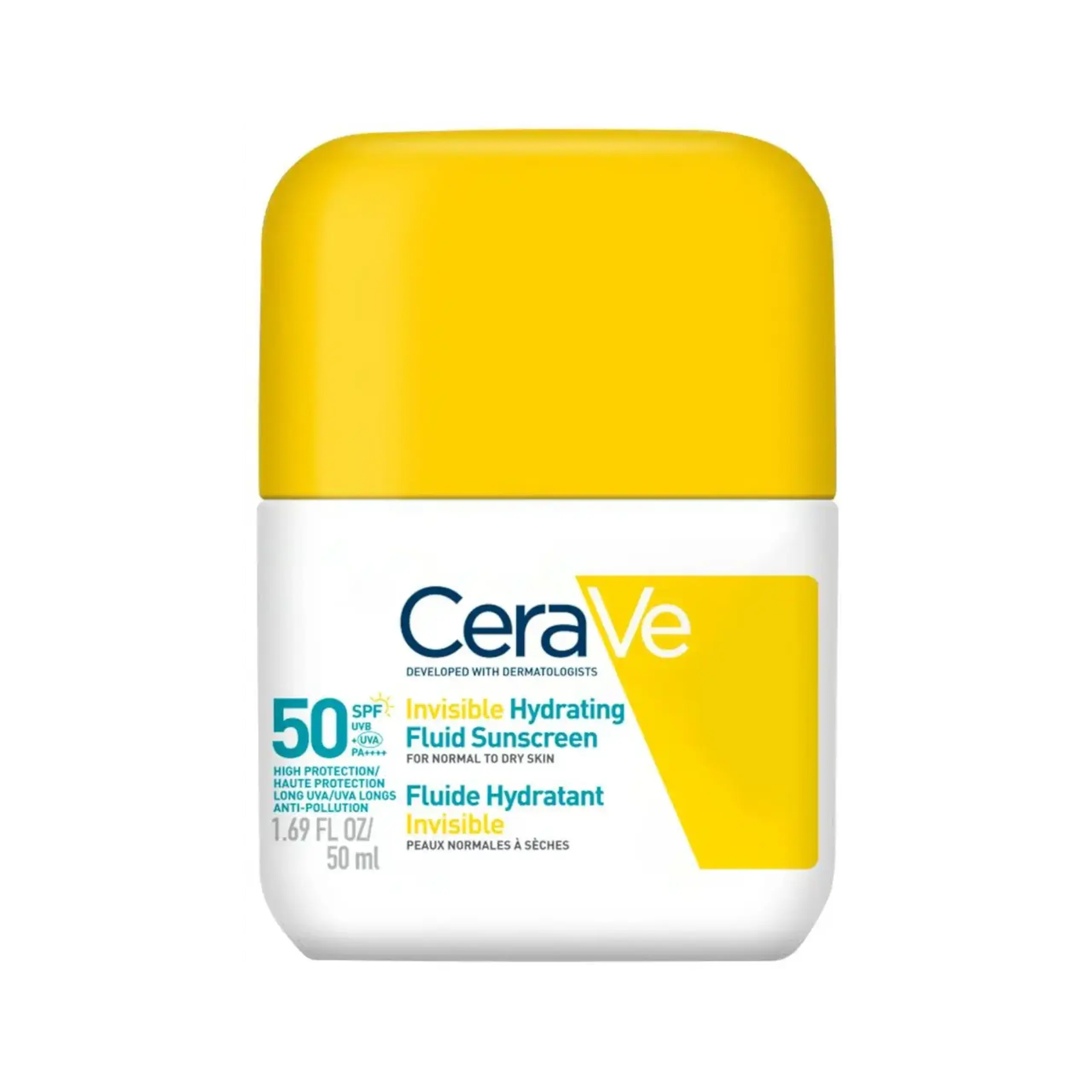 CeraVe, Invisible Hydrating Fluid Sunscreen SPF50, 50 ml