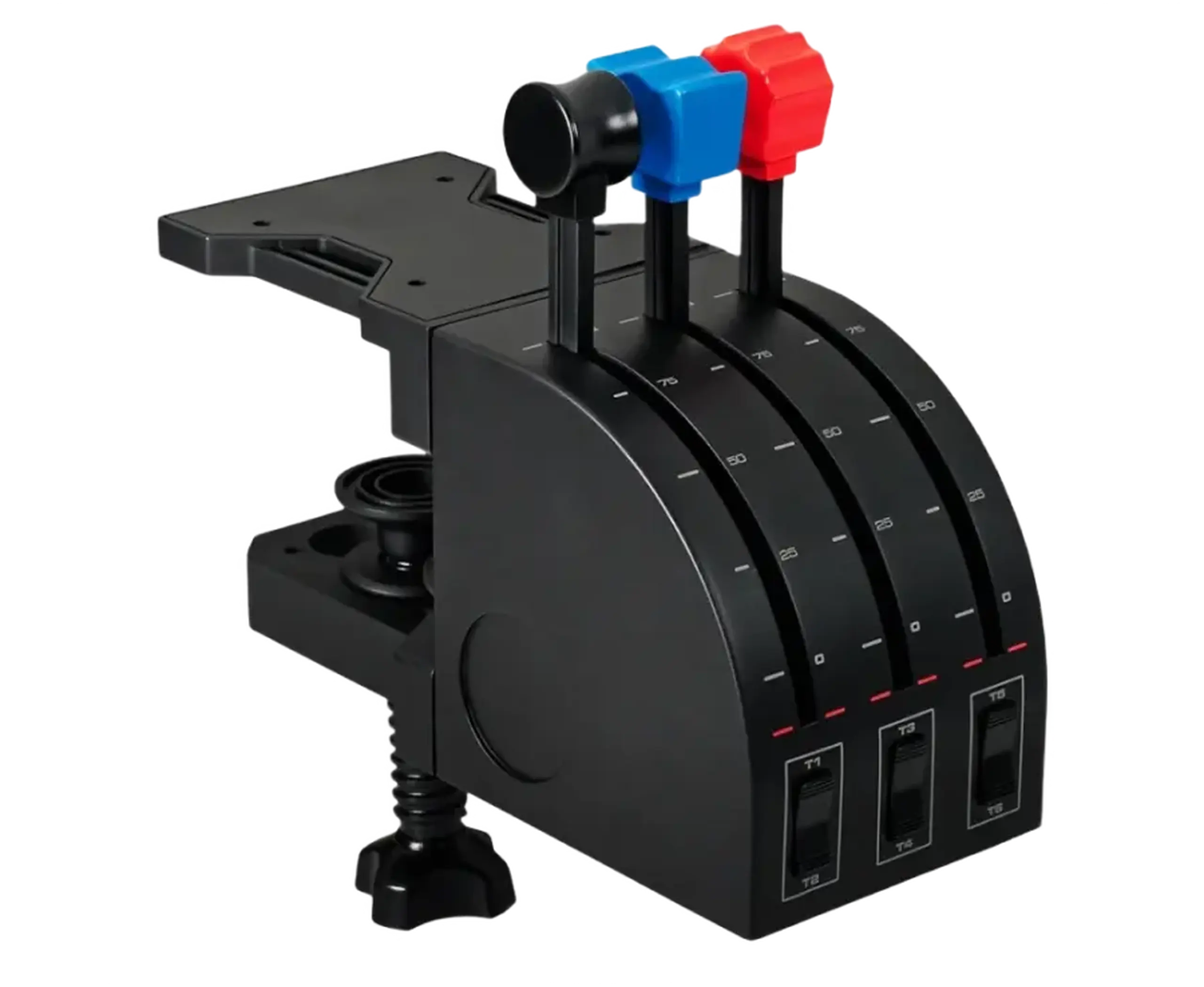 Gaming Simulator de zbor Logitech Flight Throttle Quadrant, Negru