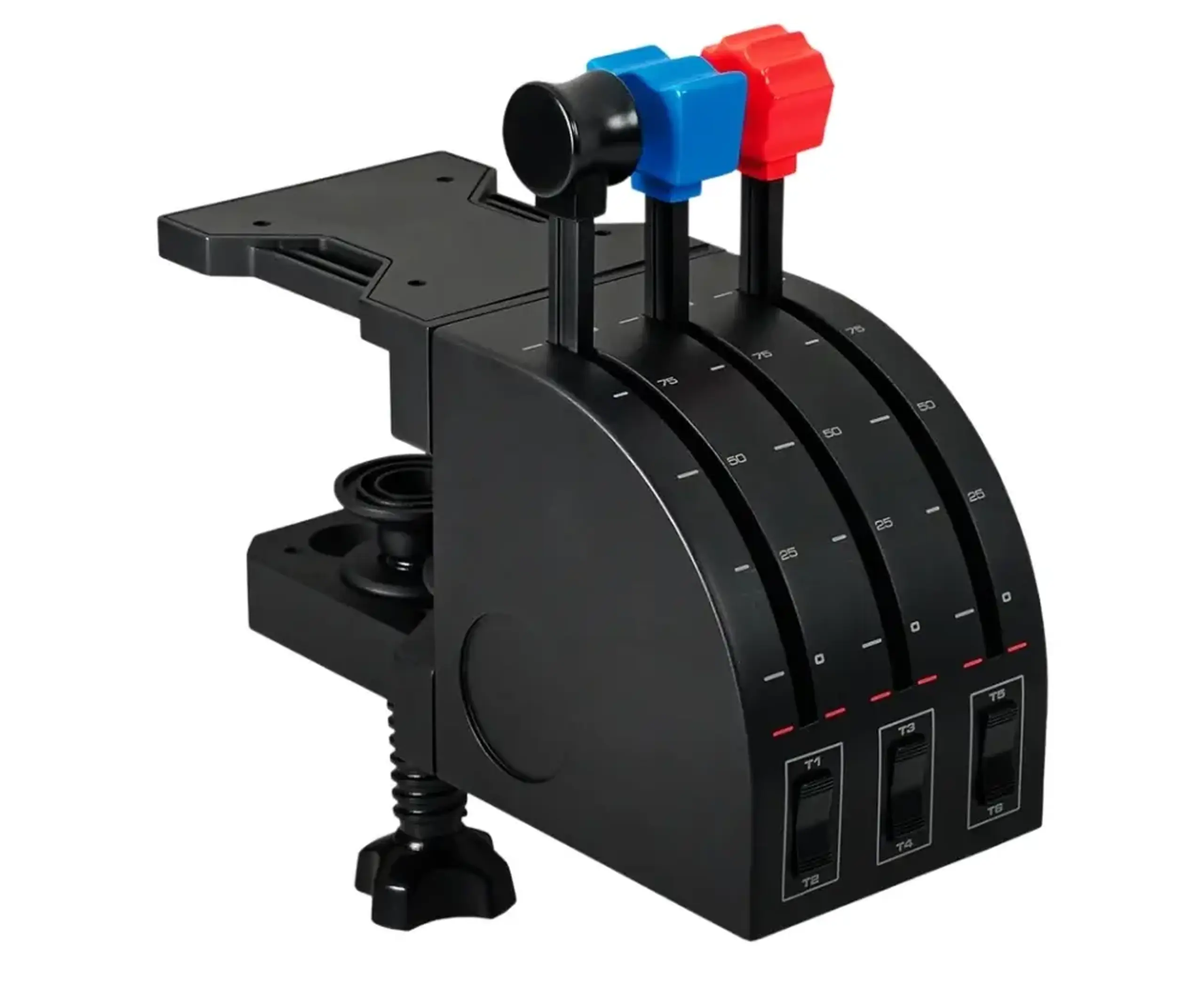 Gaming Simulator de zbor Logitech Flight Throttle Quadrant, Negru