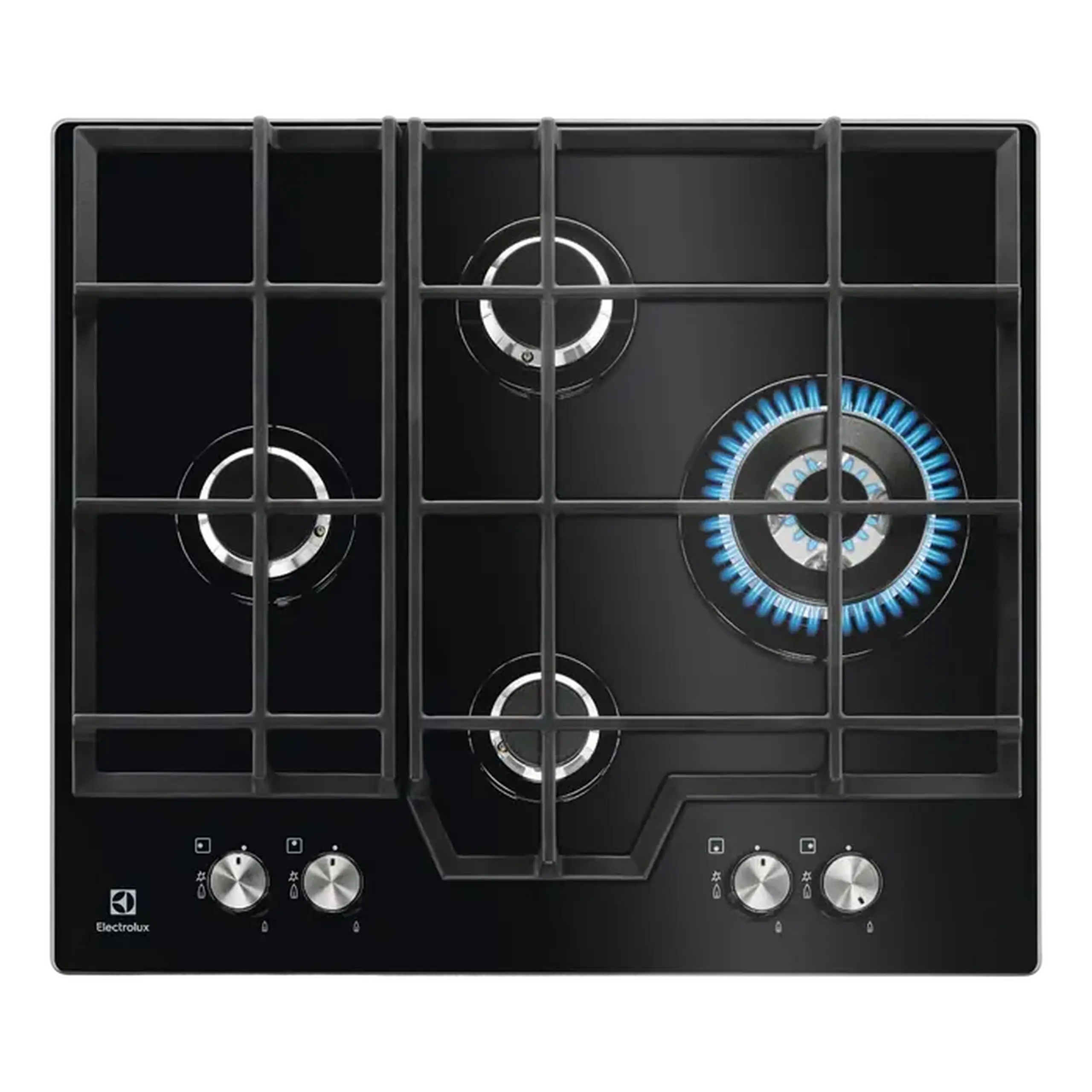 Plită pe gaz Electrolux KGG6456K, Negru
