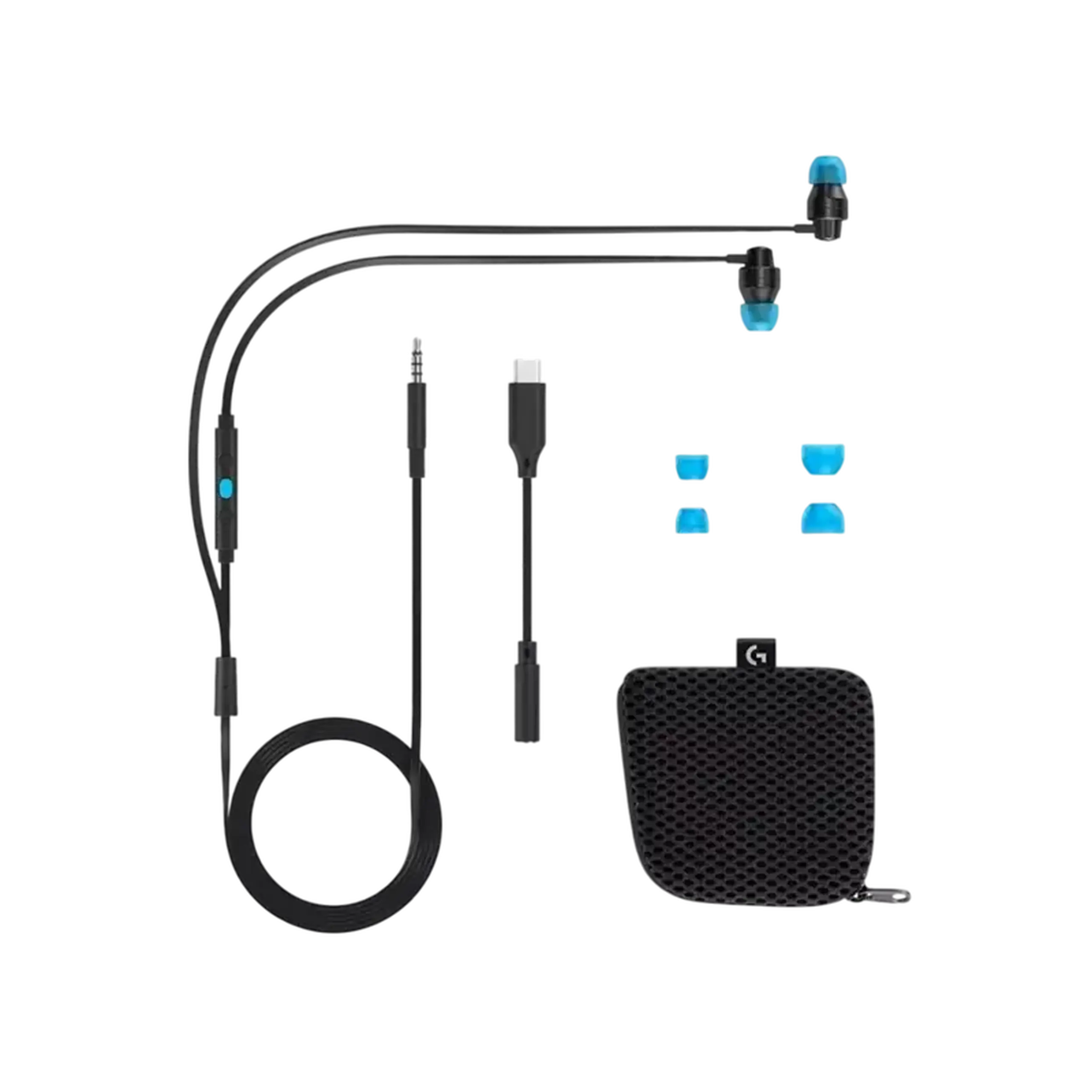 Căști gaming Logitech G333, Cu fir, Negru