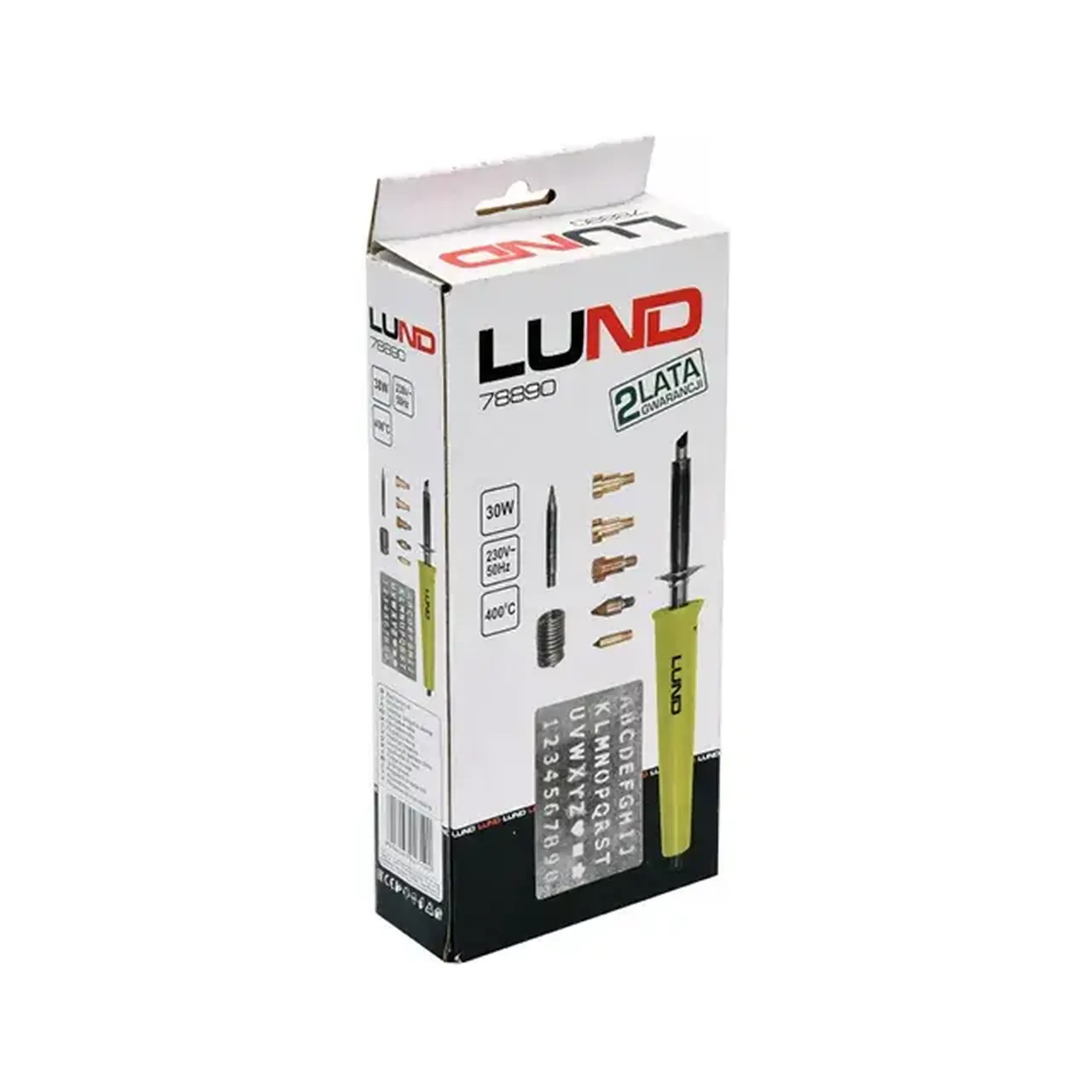 Aparat pirogravură cu accesorii LUN78890 30 W 220 - 240 V 400 °С Lund