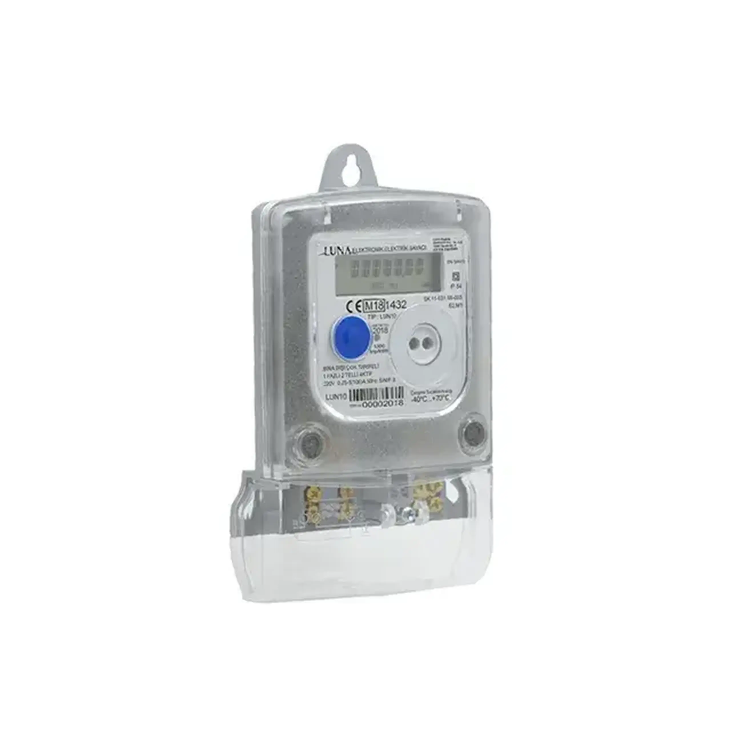 Contor electric LUN10F Monofazat 100 A 230 V IP20 LUNA