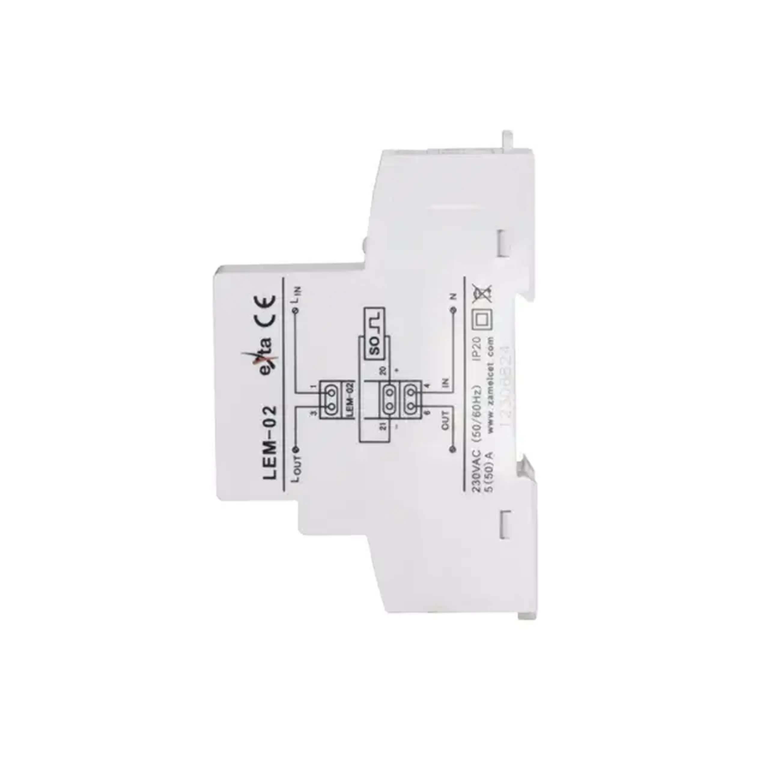 Contor electric Zamel LEM02 monofazat 50 A 230 V IP20