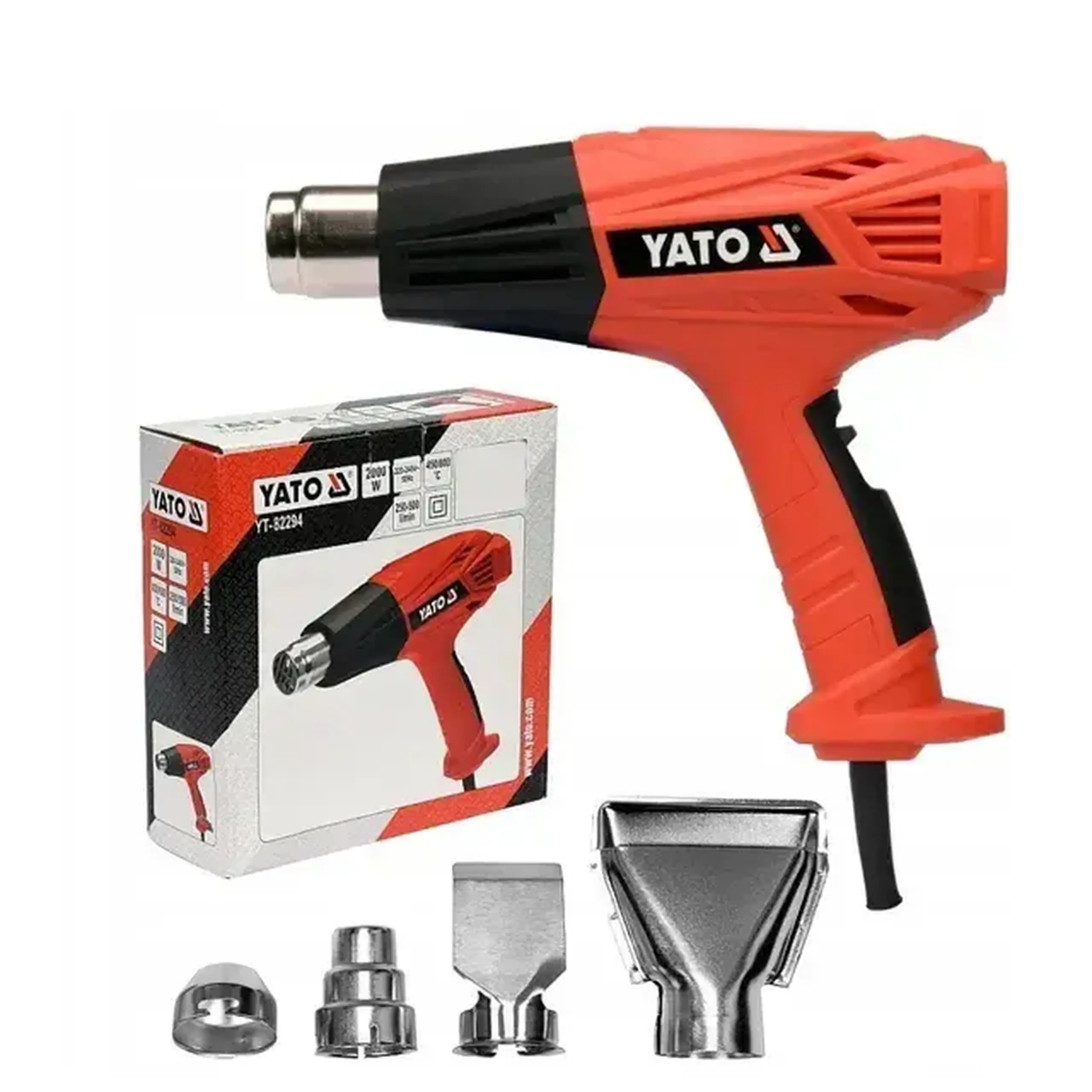 Suflantă cu aer cald Yato YT82294 2000 W 220 - 240 V 450 - 600 °С 500 l/min