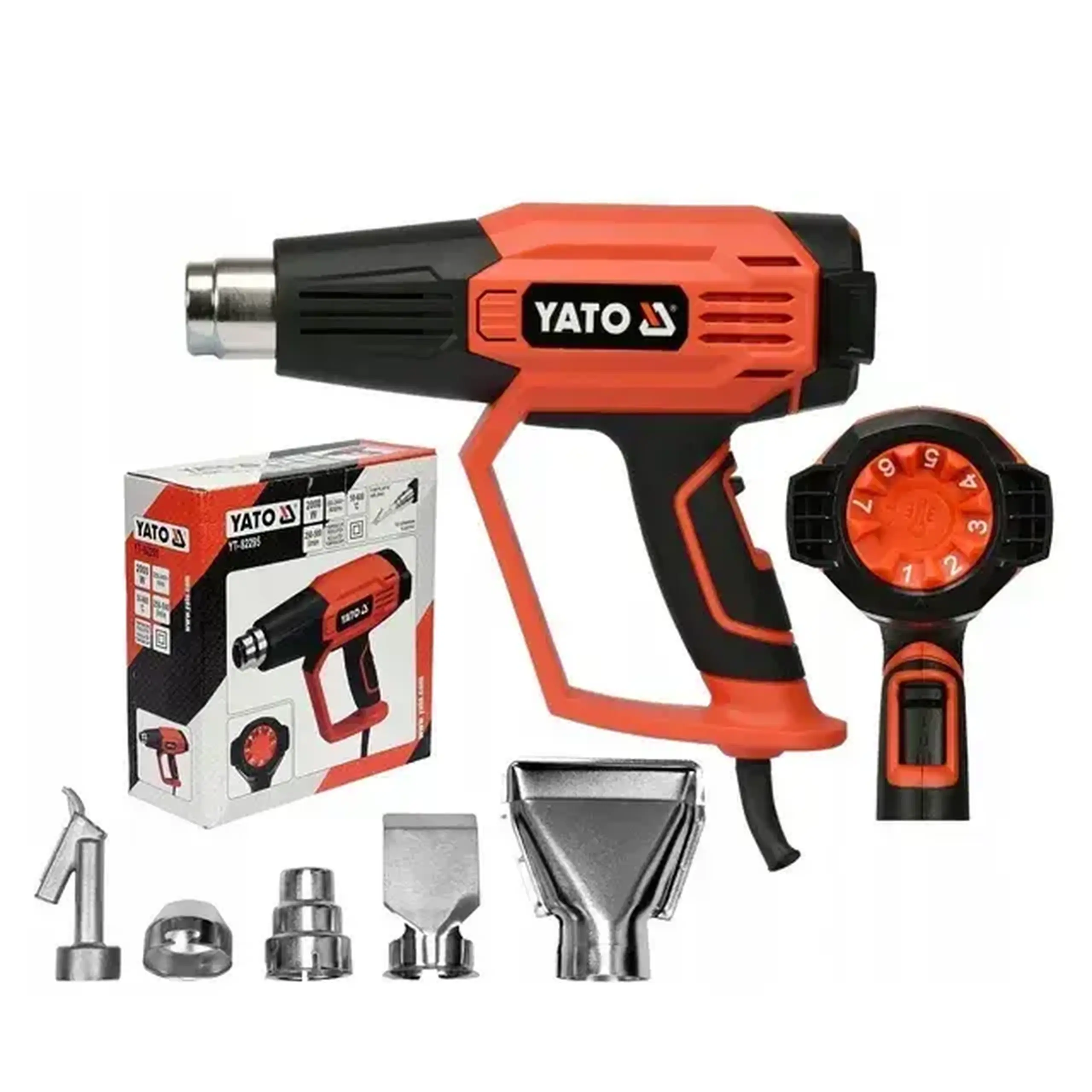 Suflantă cu aer cald Yato YT82295 2000 W 220 - 240 V 50 - 600° 500 l/min