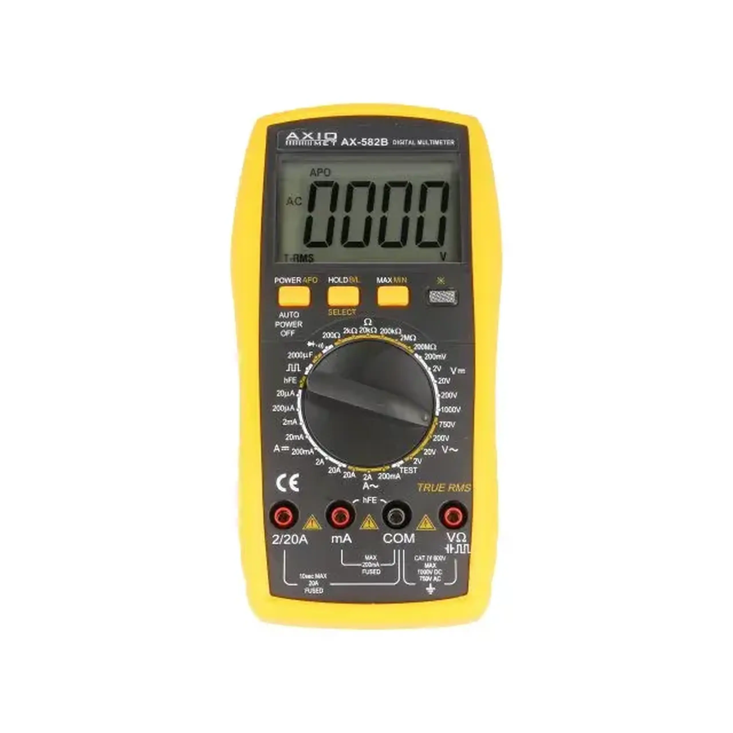 Multimetru Axiomet AX-582B 0,1µ...200µ/20µ/20m/200m/2A/20A 0,1m...200m/2V/20V/200V/1000V