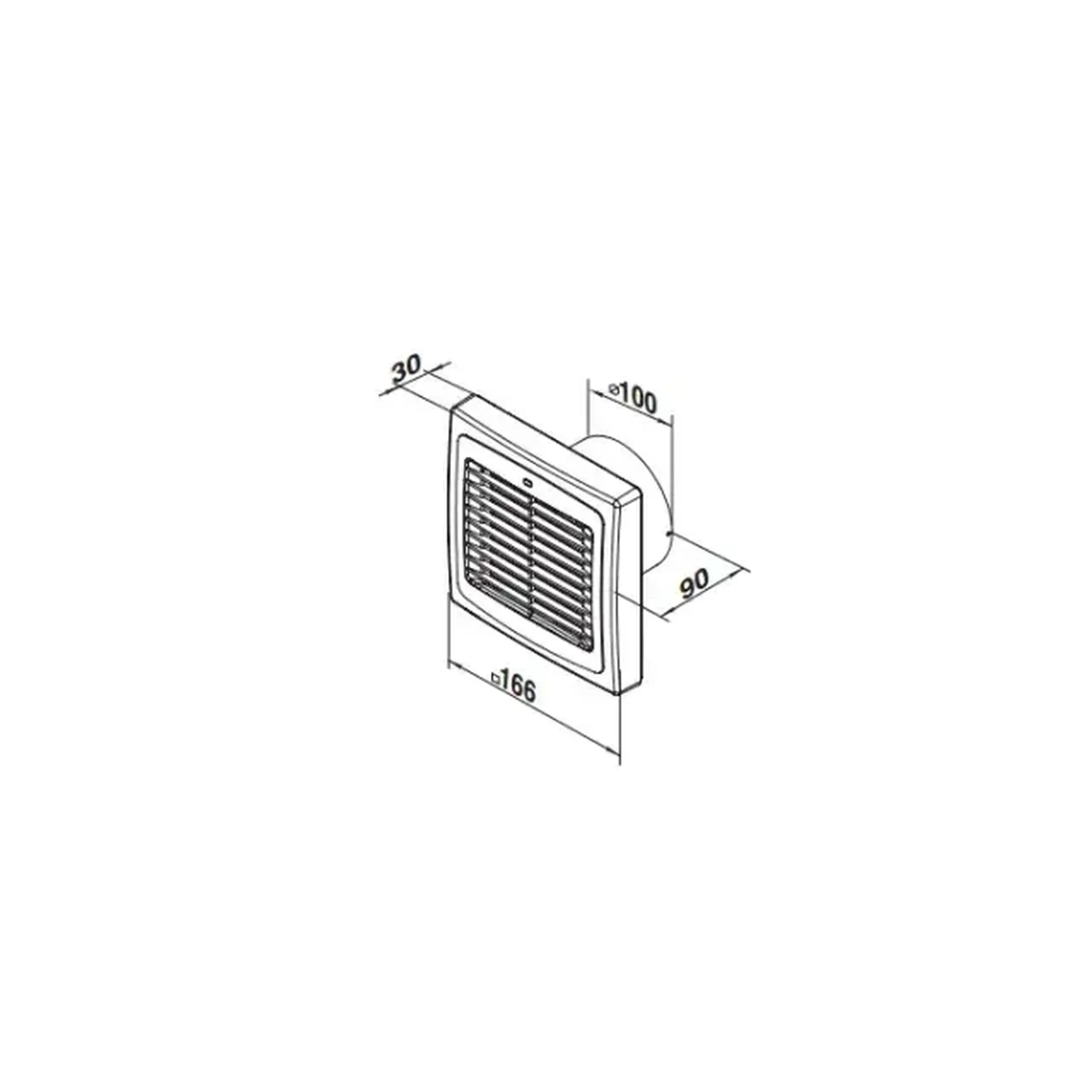 Ventilator Ventika MATIC D 100 AA 18 W 230 V 98 m3/h 2300 rot/min