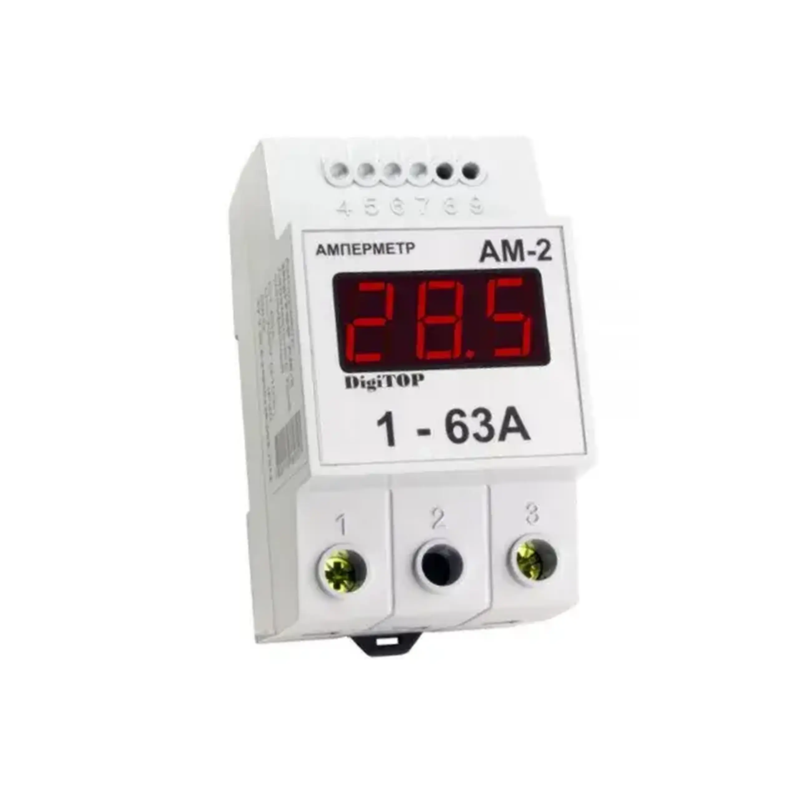 Ampermetru digital cu transformator incorporat Digitop AM2 1 - 63 A 220 V