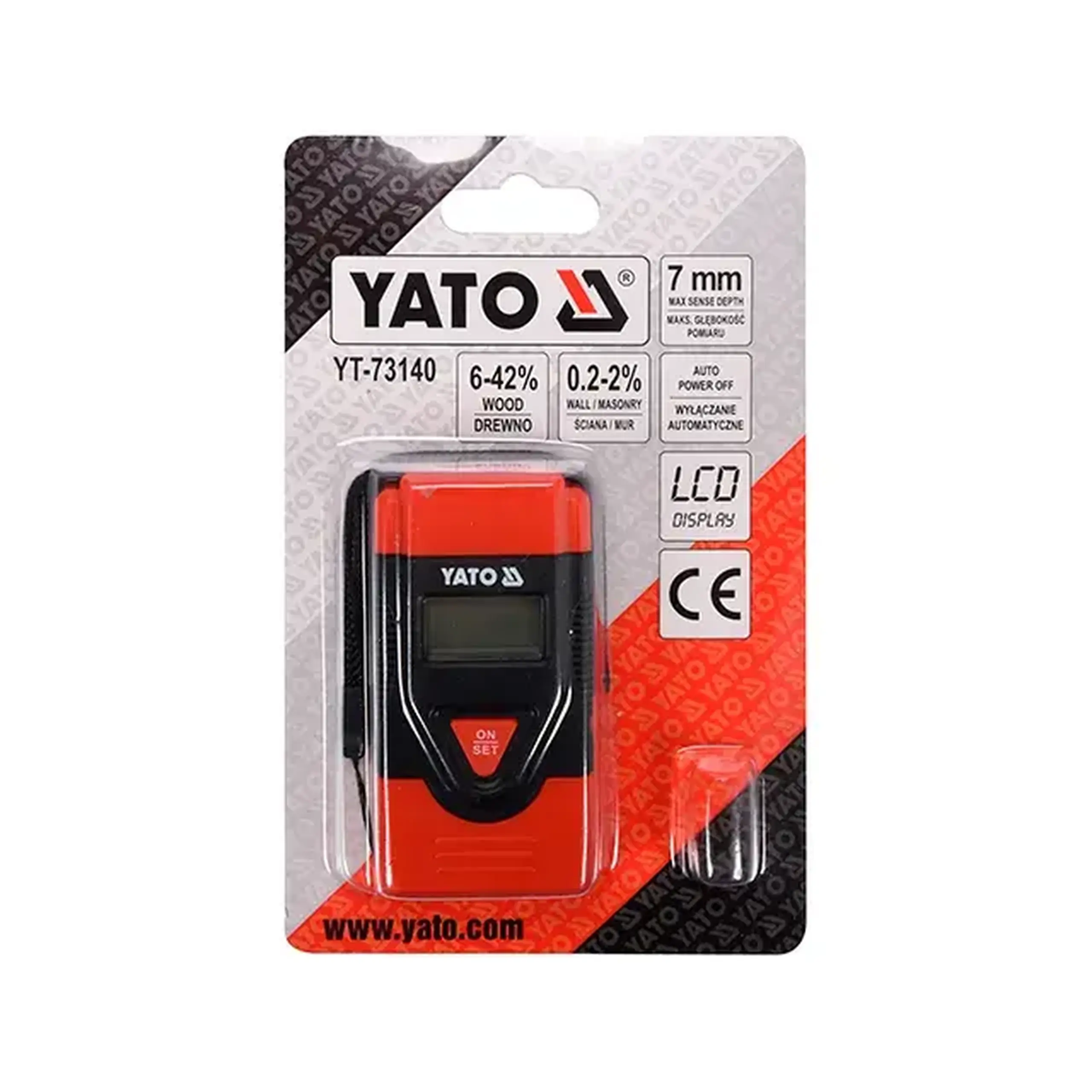 Umidometru pentru lemn 73140 Yato