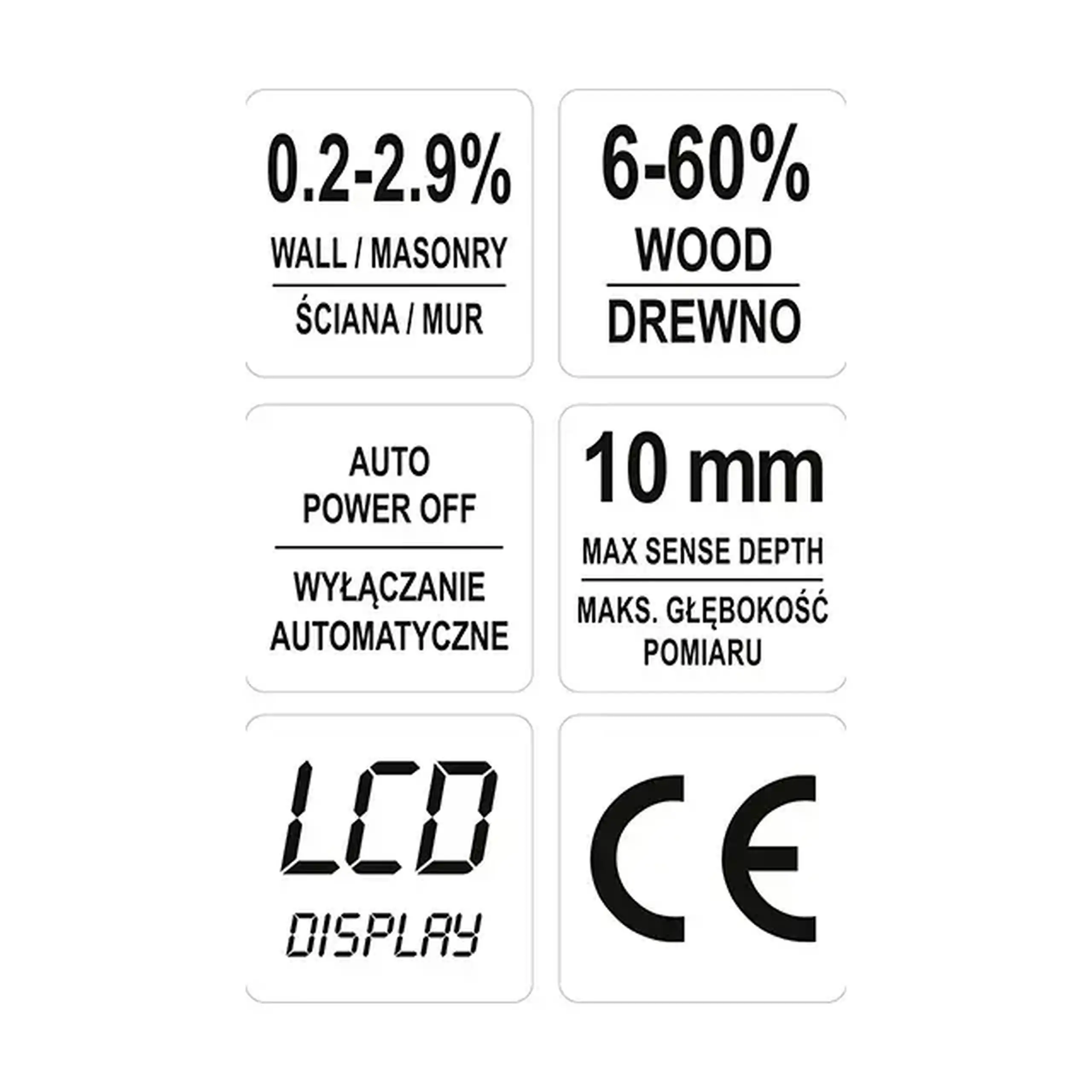Umidometru pentru lemn YT73141 Yato