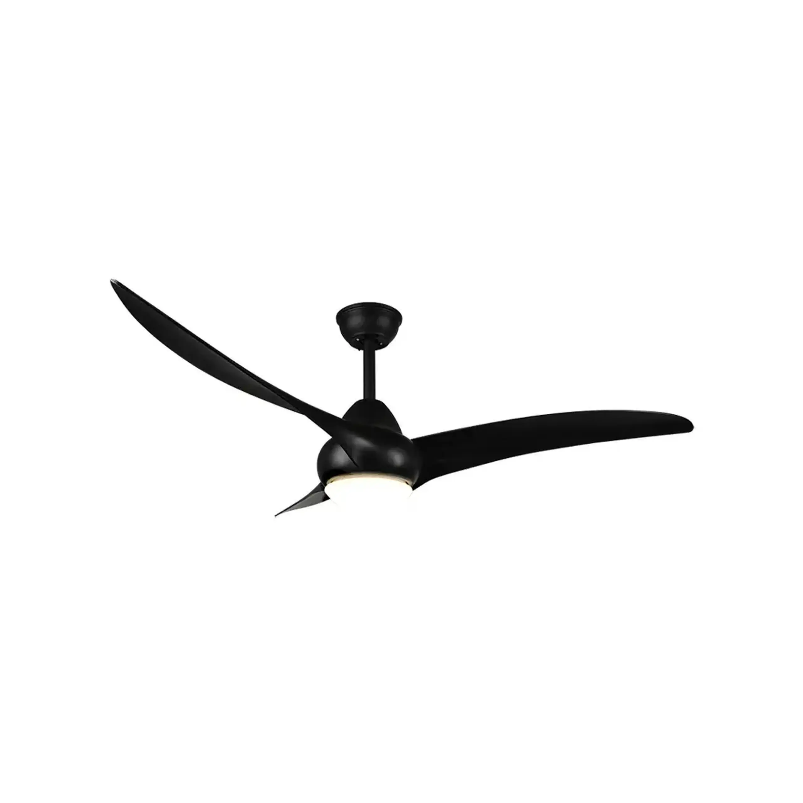 Ventilator de tavan cu iluminare ALESUND 20 W 220 - 240 V Trio - Culoare Negru mat