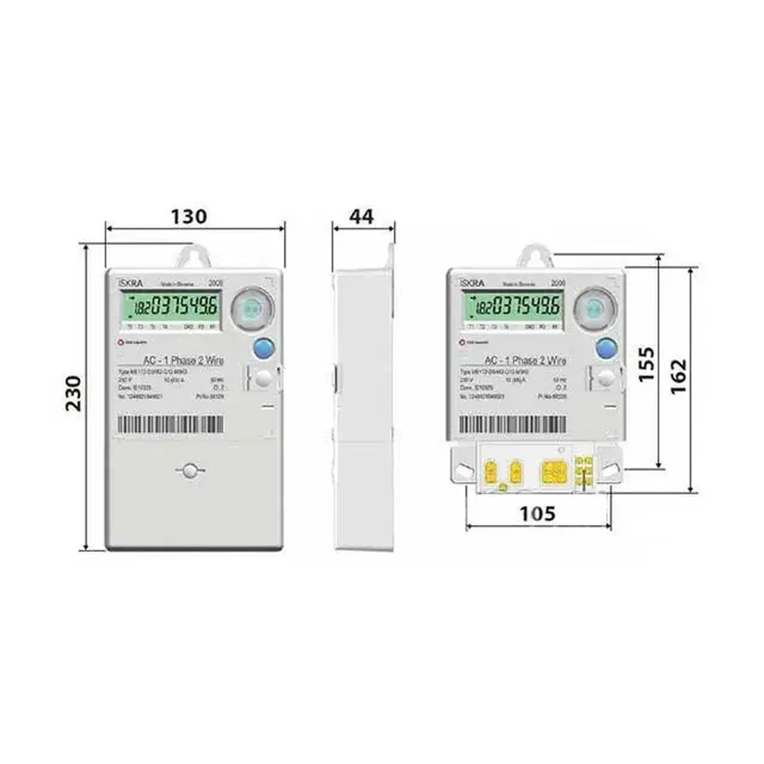 Contor electric ISKRA ME 172-D1A44 monofazat 5 - 40 A 230/240 V