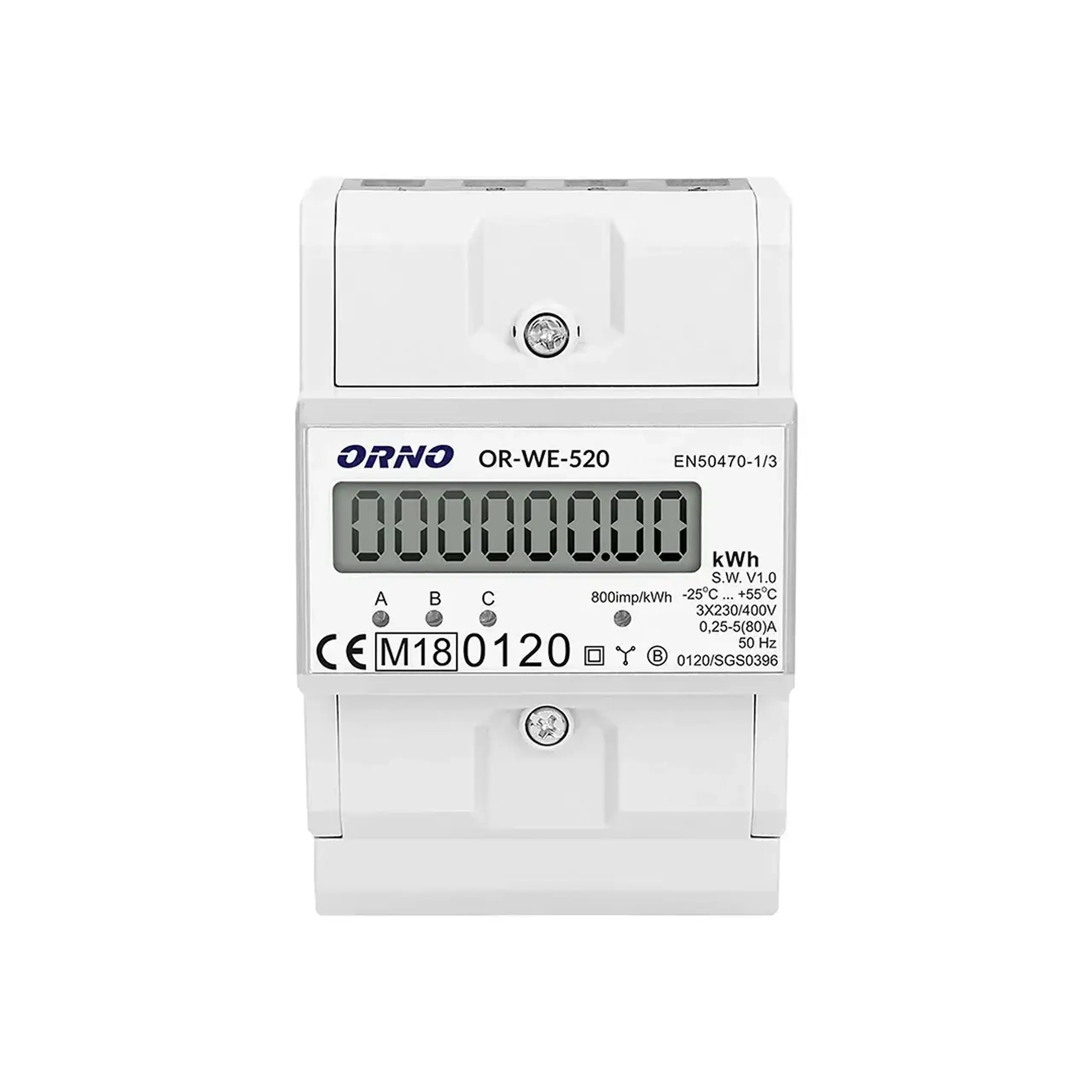 Contor digital ORNO ORWE513 80 A 220 - 400 V IP51