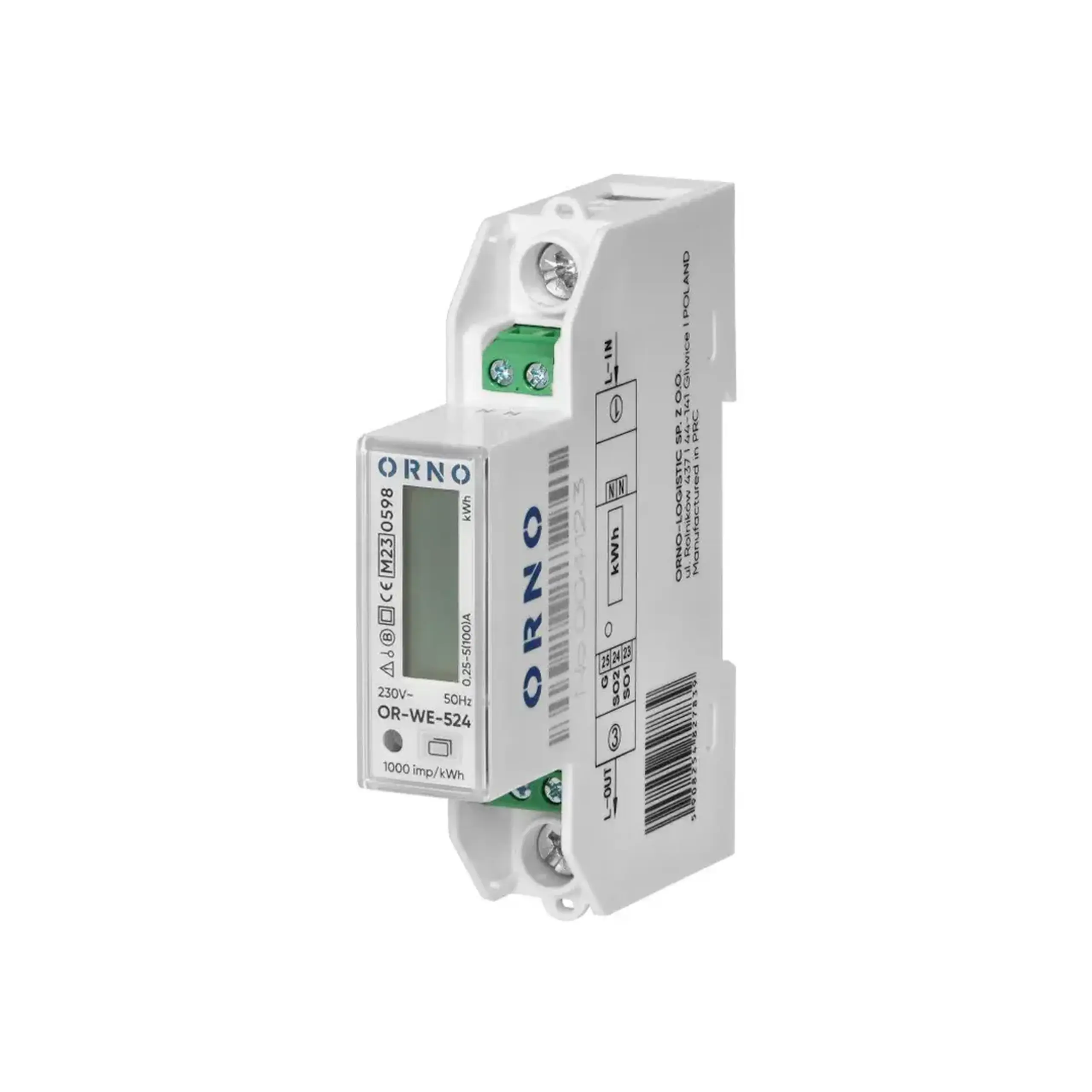 Contor electric ORNO ORWE524 100 A 230 V AC IP51