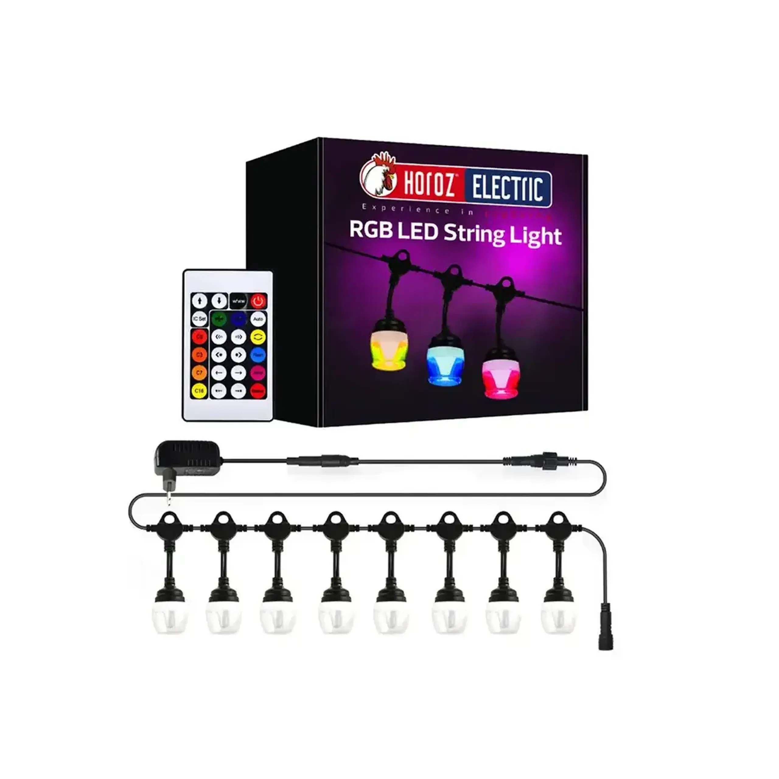 Fir de lumini LED PARADISE 12 W 18 m 24/220 V IP44 SMD Horoz