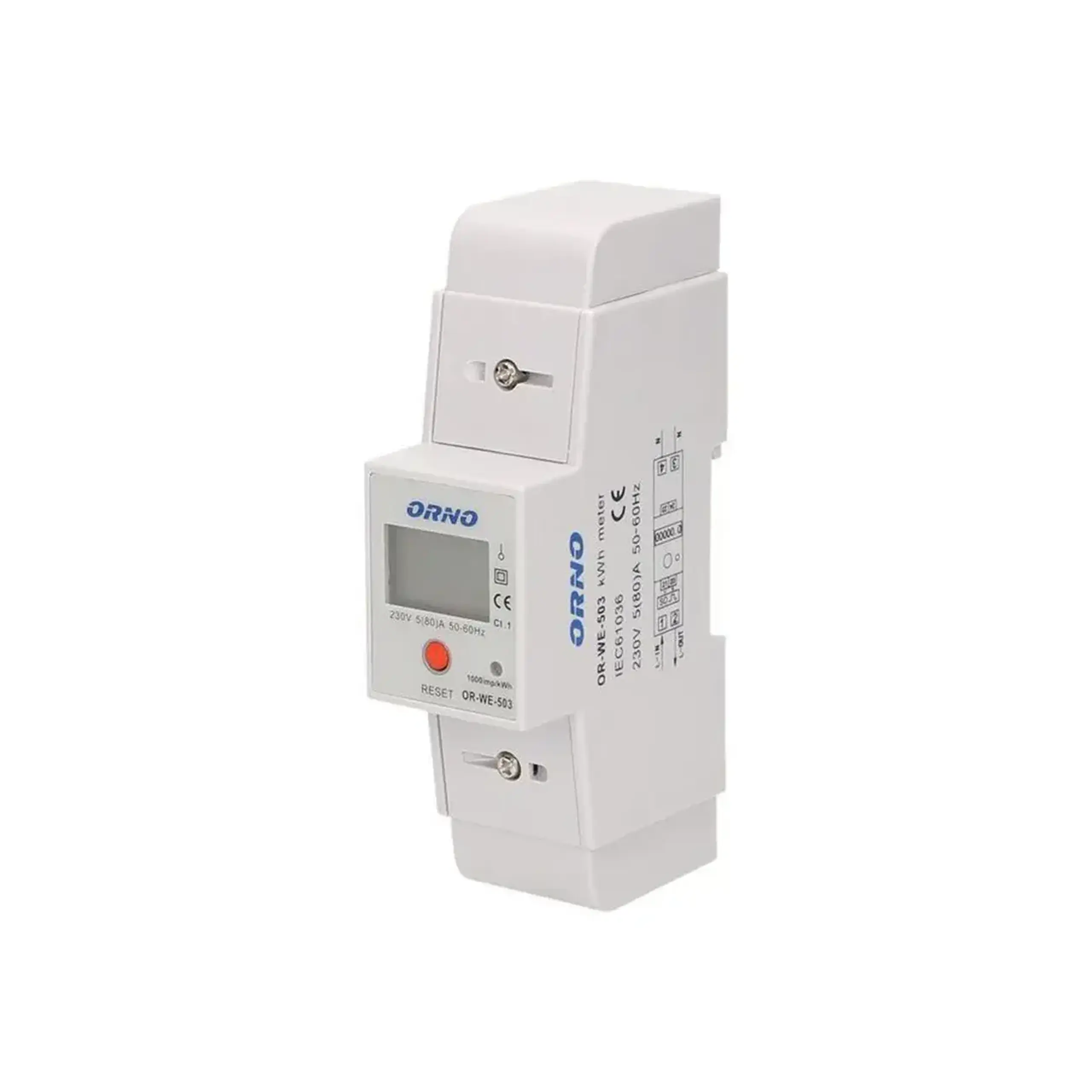 Contor digital 1 80 A 220 - 240 V IP20 ORNO