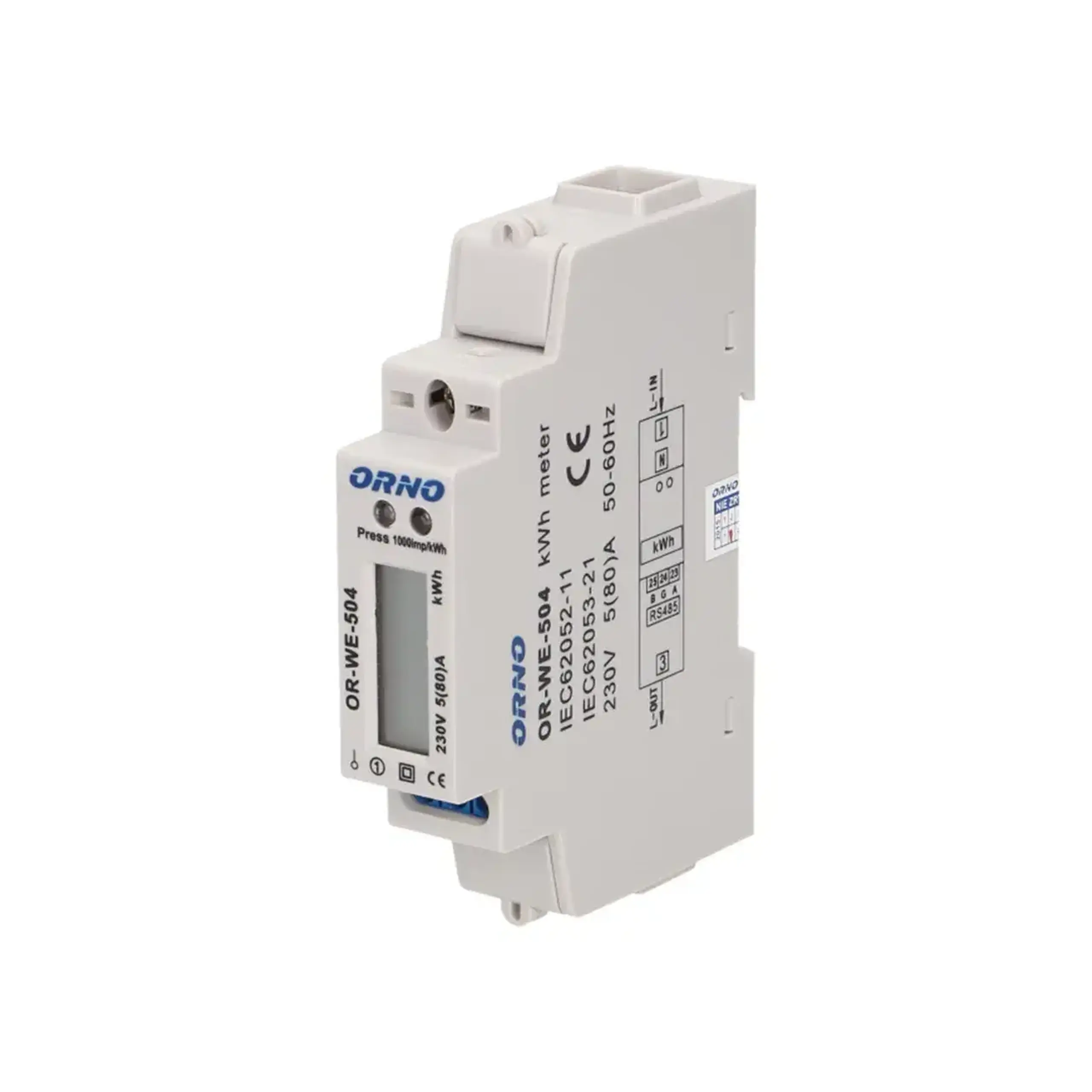 Contor digital 1 80 A 220 - 240 V IP20 ORNO