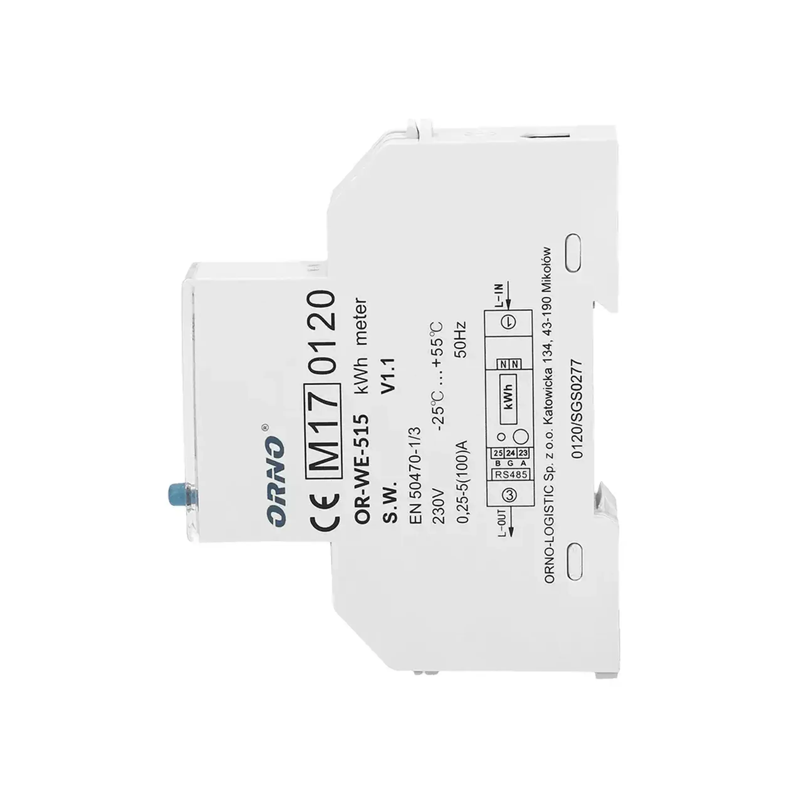 Contor digital Monofazat 100 A 220 - 240 V IP51 ORNO
