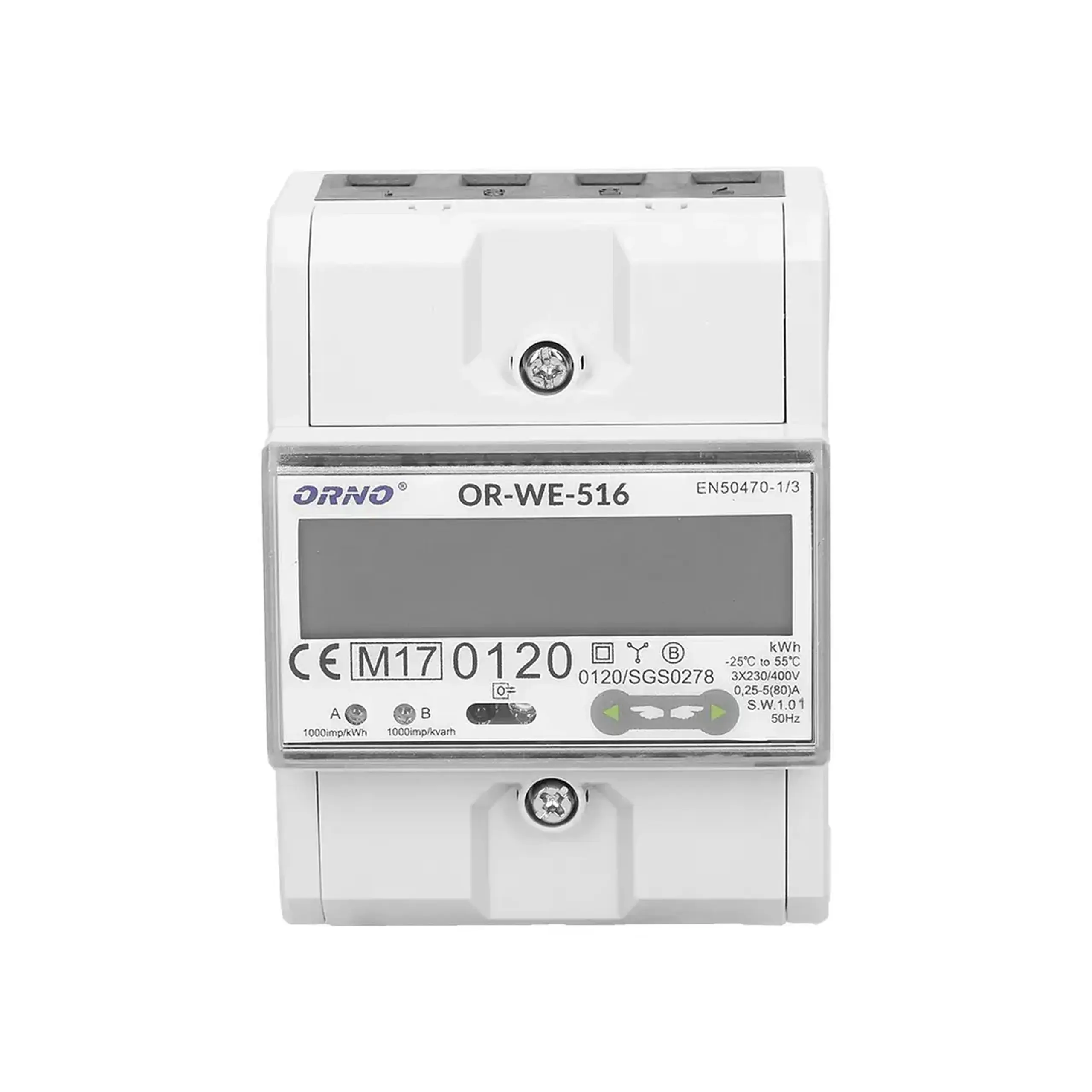 Contor digital Trifazat 80 A 380 V IP51 ORNO