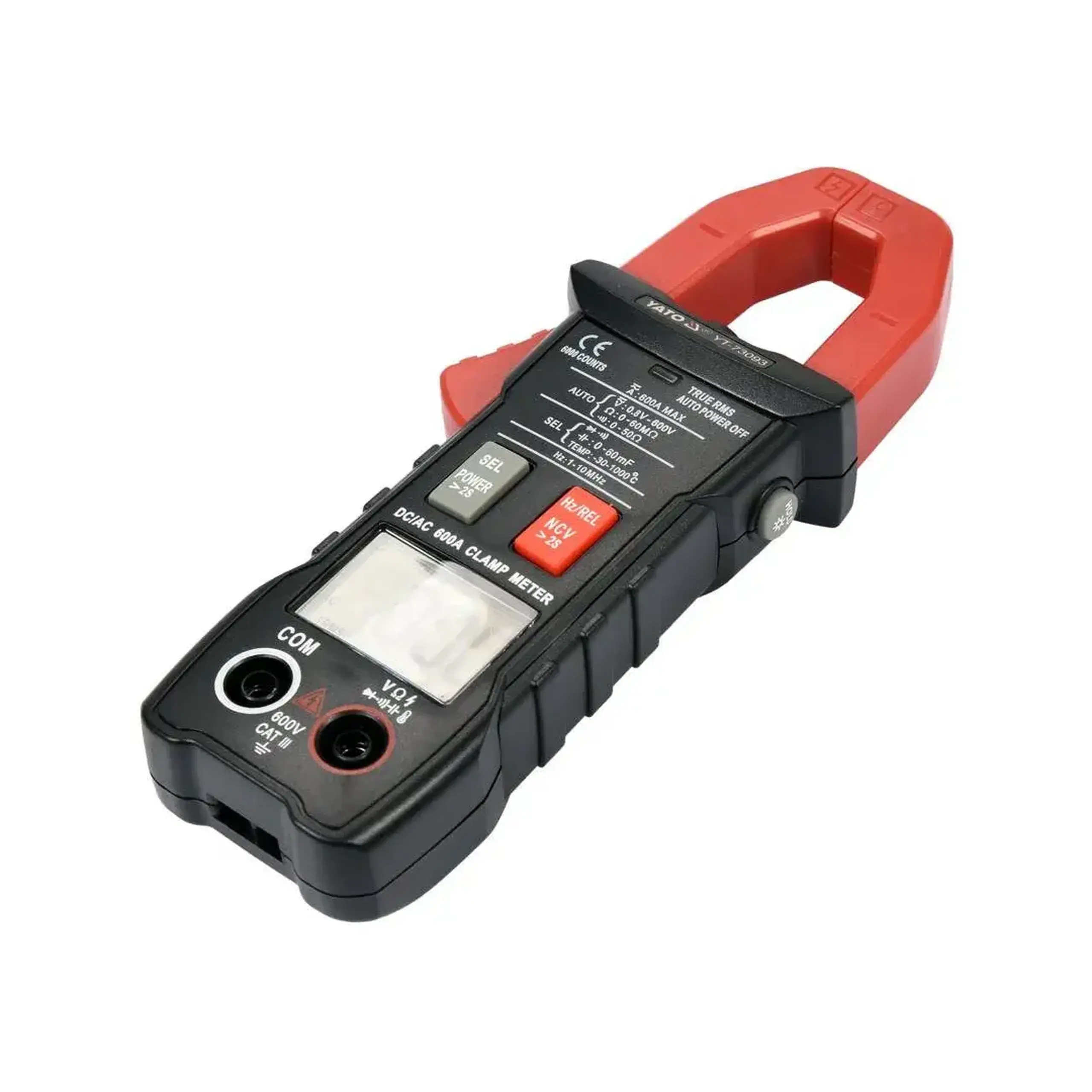 Clește de măsurat curentul TRUE RMS 0 - 600 A 0 - 600 V Yato