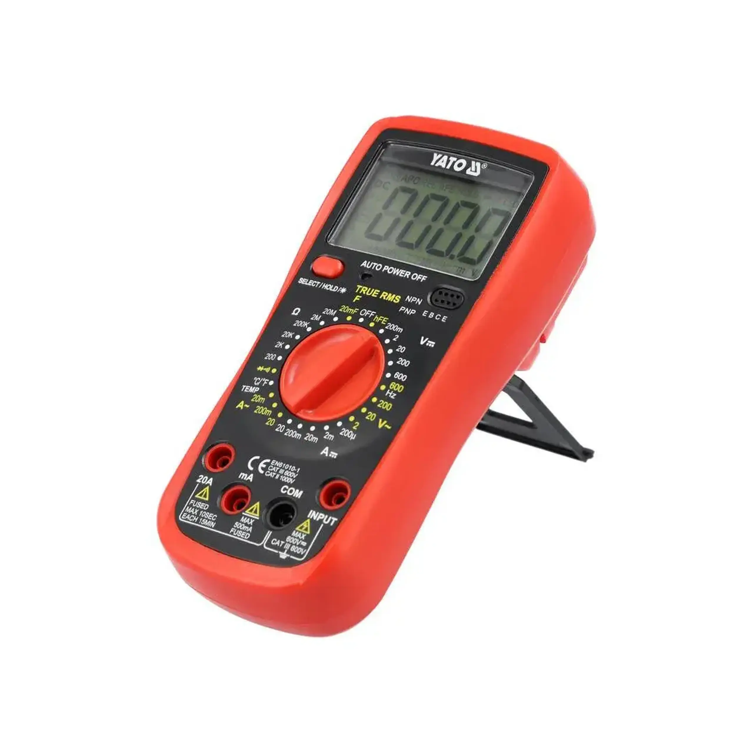 Multimetru digital TRUE RMS 0 - 20 A 0 - 600 V Yato