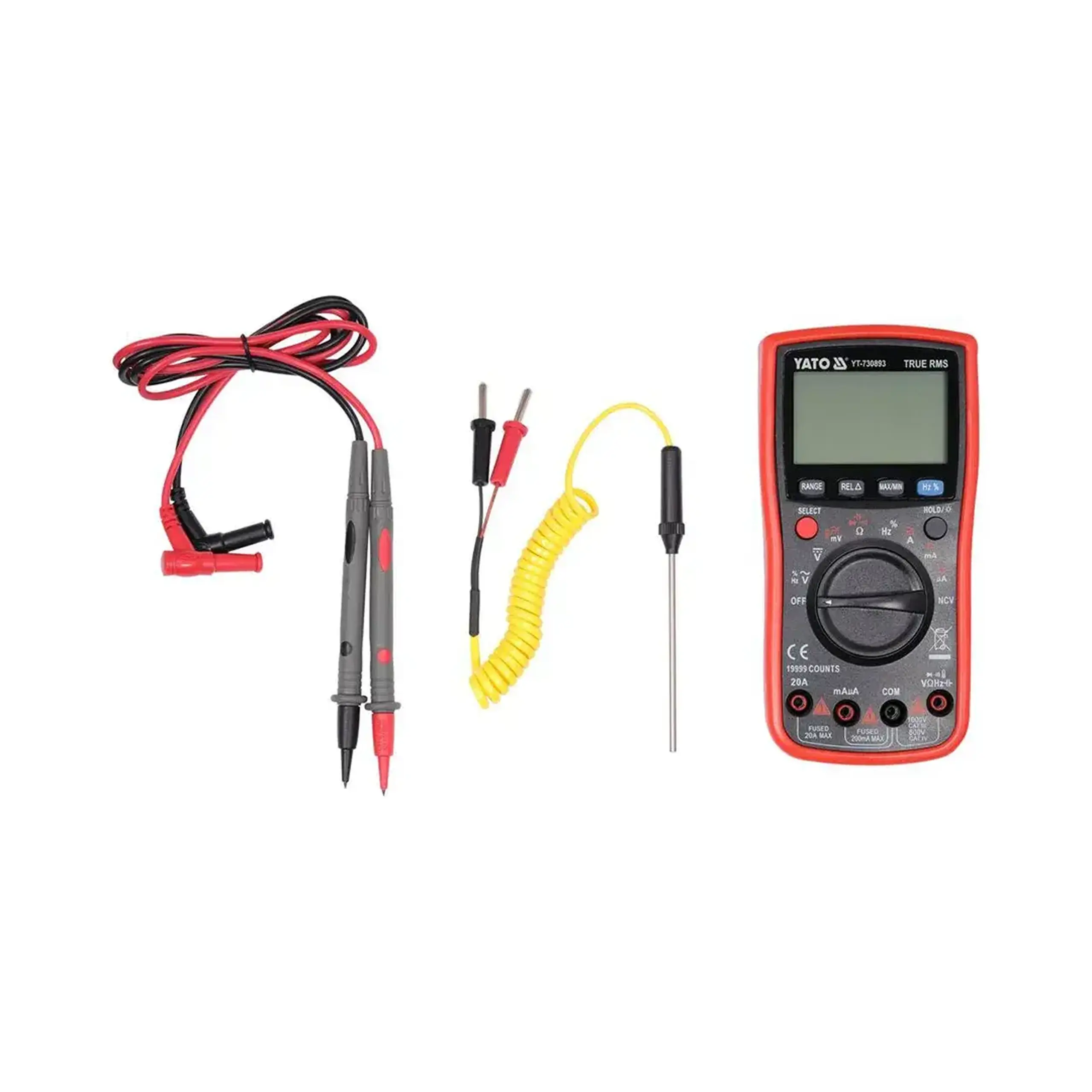 Multimetru digital TRUE RMS 0 - 20 A 0 - 1000 V Yato